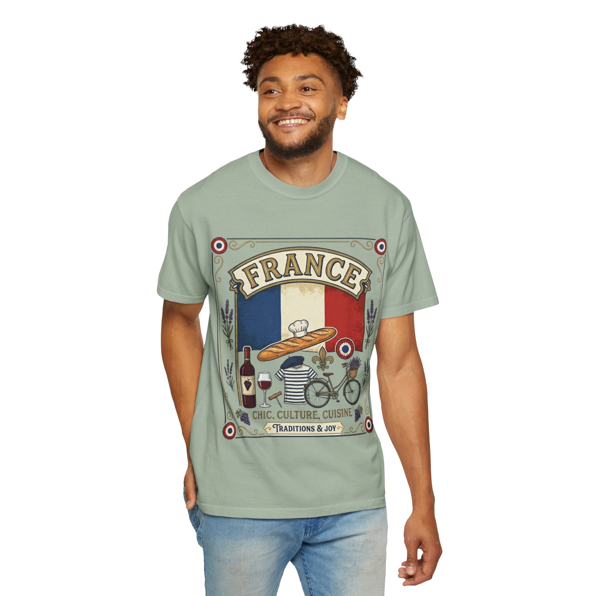 France Vintage Travel T-Shirt — Chic Culture Cuisine Design
