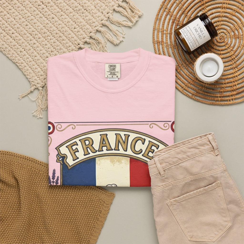 France Vintage Travel T-Shirt — Chic Culture Cuisine Design
