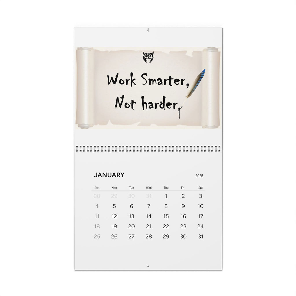 2026 Minimal Wall Calendar — Clean Monthly Planner