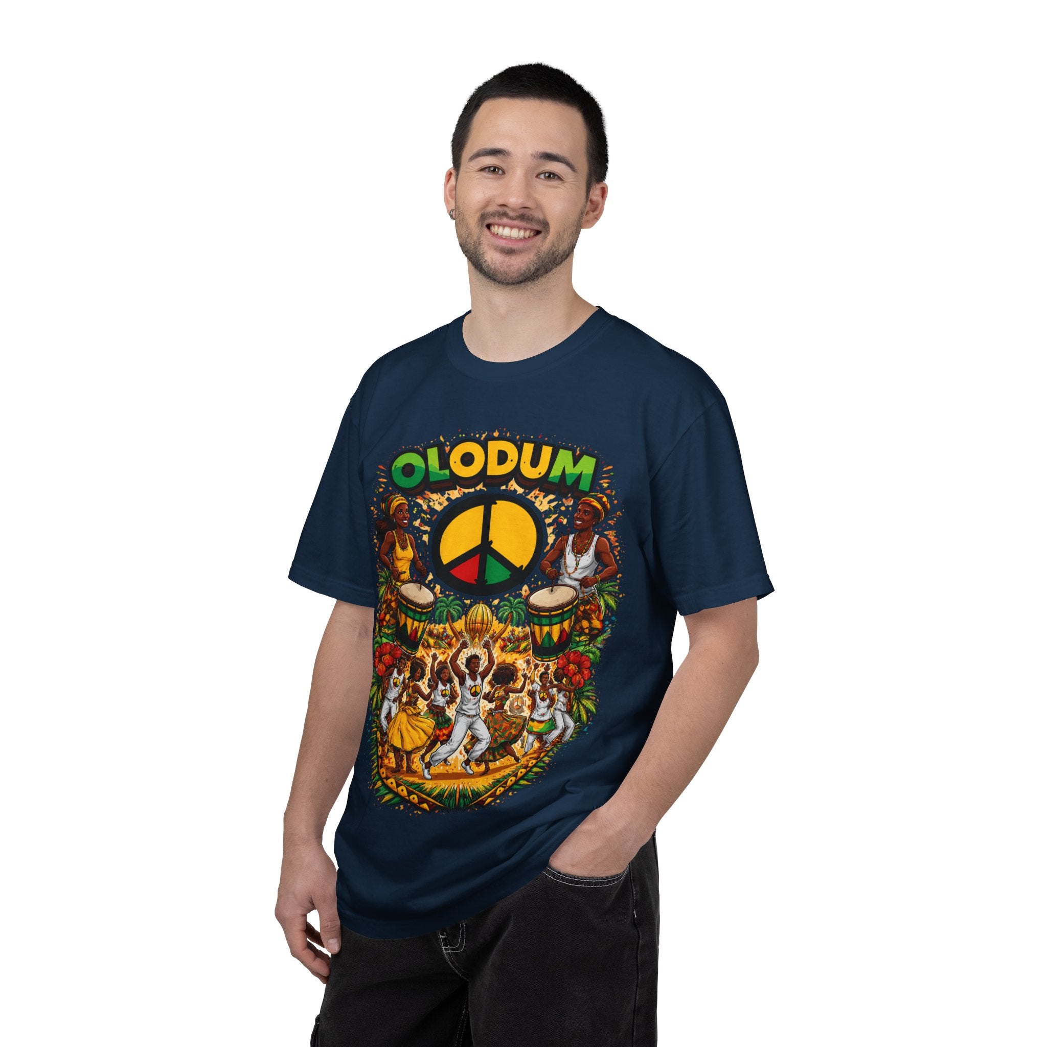 Olodum Peace Drum T-Shirt — Afro-Brazilian Samba Festival Tee