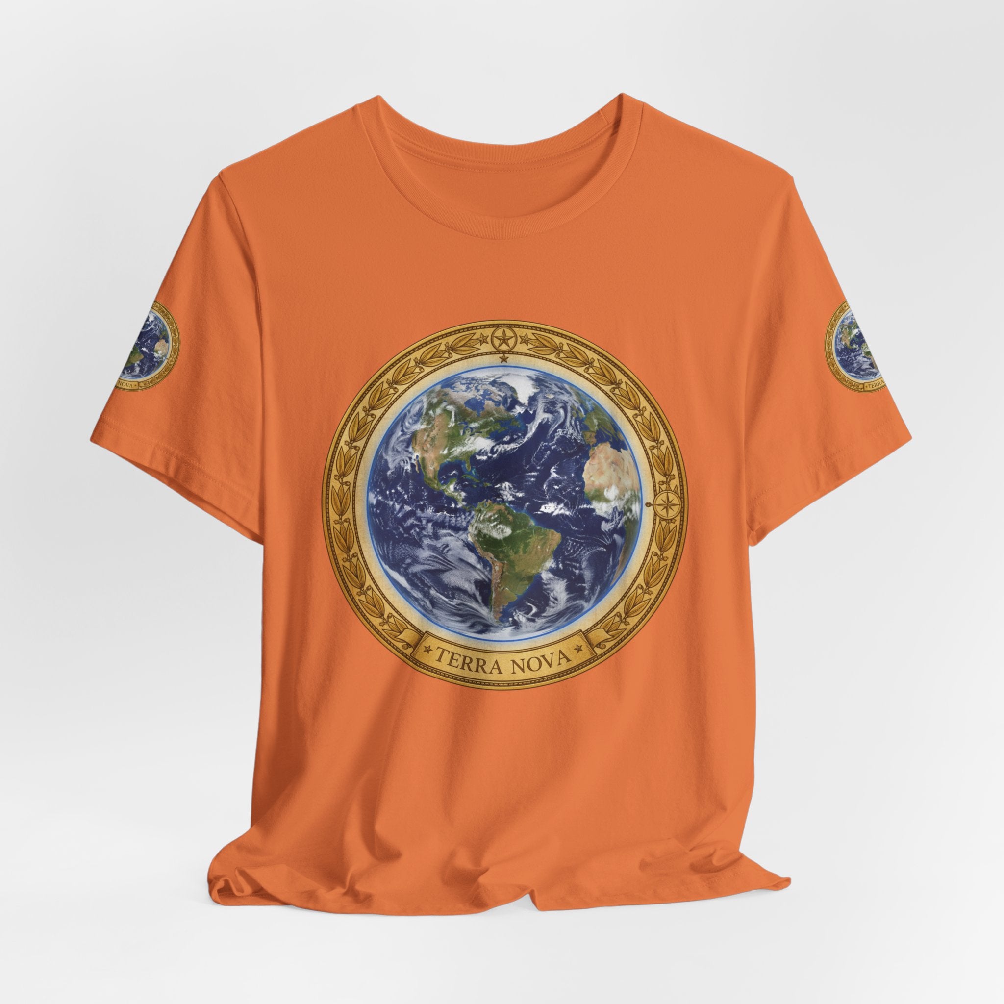 Earth Medallion T‑Shirt – Terra Nova Globe Graphic Tee