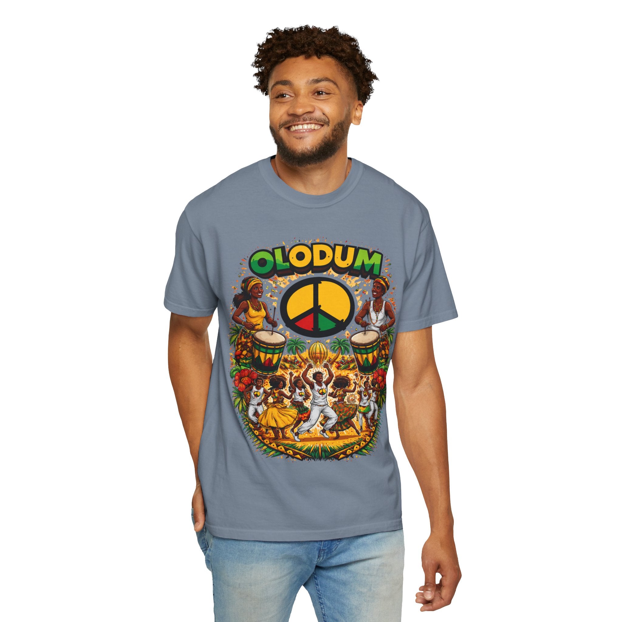 Olodum Peace Drum T-Shirt — Afro-Brazilian Samba Festival Tee