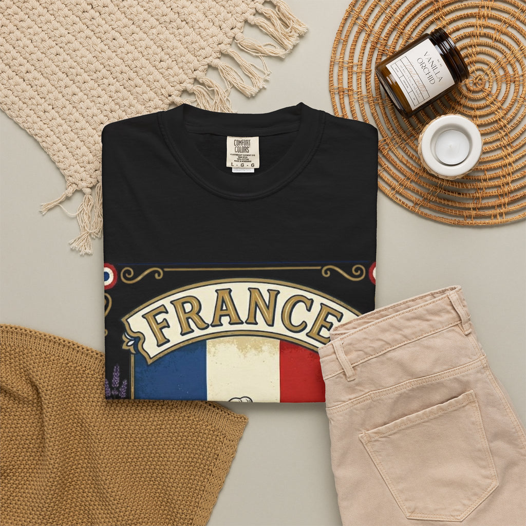 France Vintage Travel T-Shirt — Chic Culture Cuisine Design