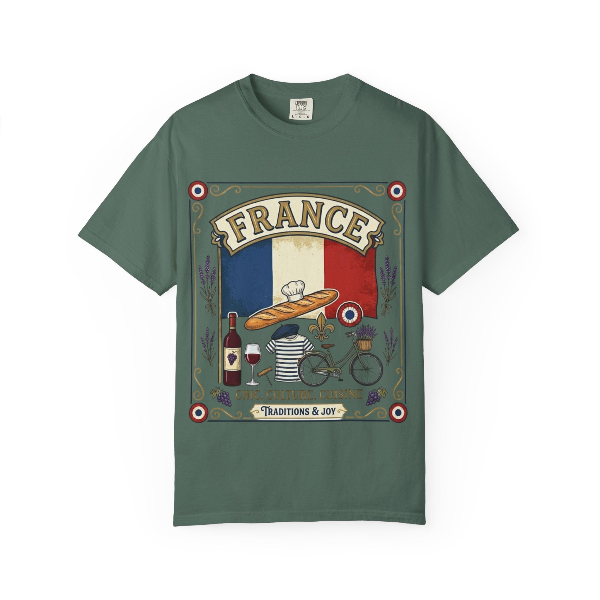 France Vintage Travel T-Shirt — Chic Culture Cuisine Design