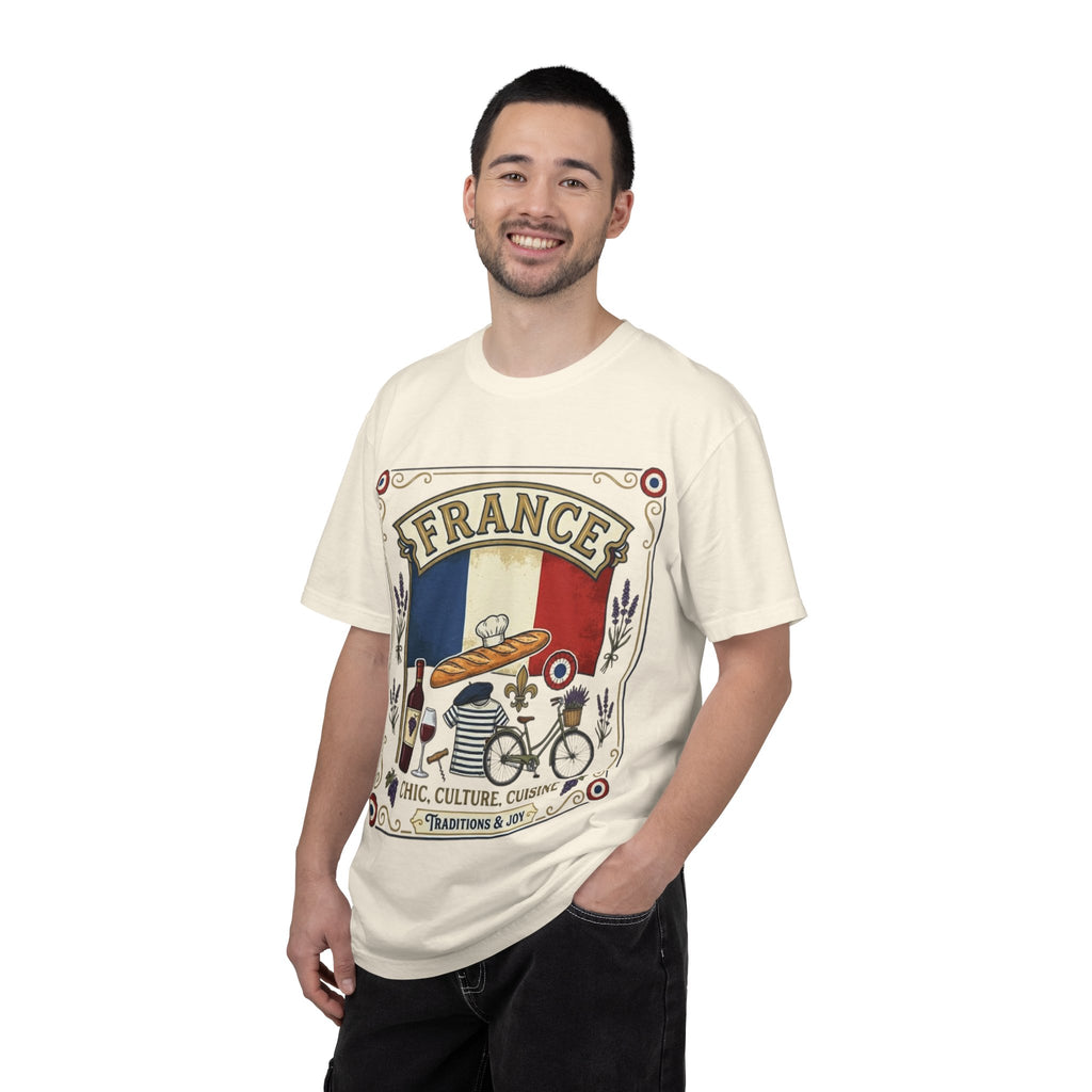 France Vintage Travel T-Shirt — Chic Culture Cuisine Design