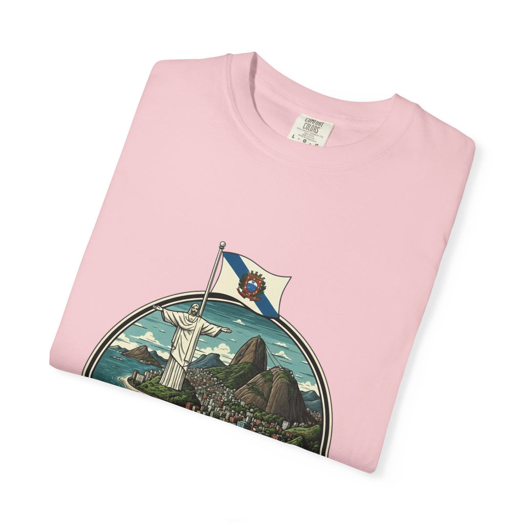 Rio de Janeiro Vintage Travel T-Shirt — Copacabana & Christ the Redeemer Graphic