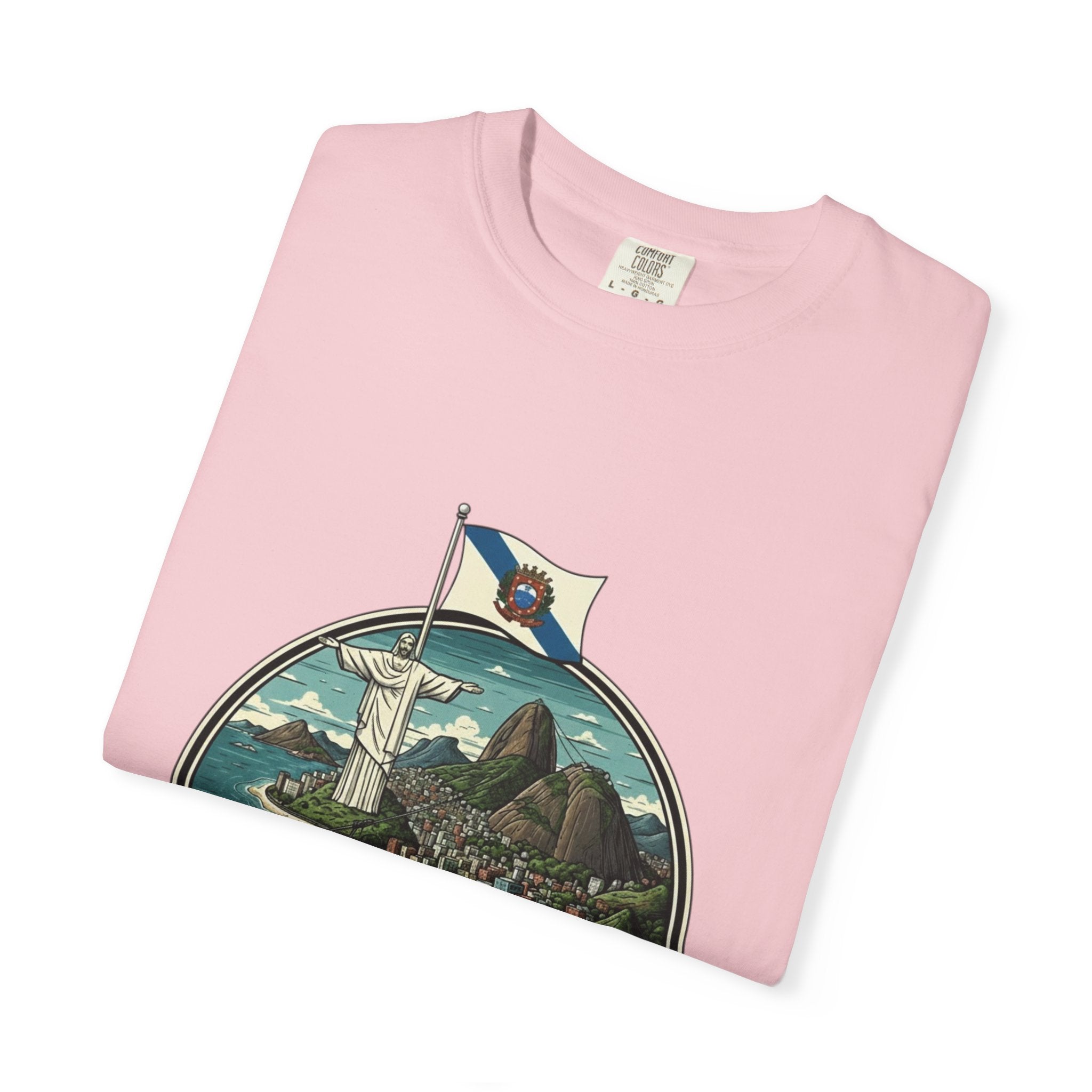 Rio de Janeiro Vintage Travel T-Shirt — Copacabana & Christ the Redeemer Graphic