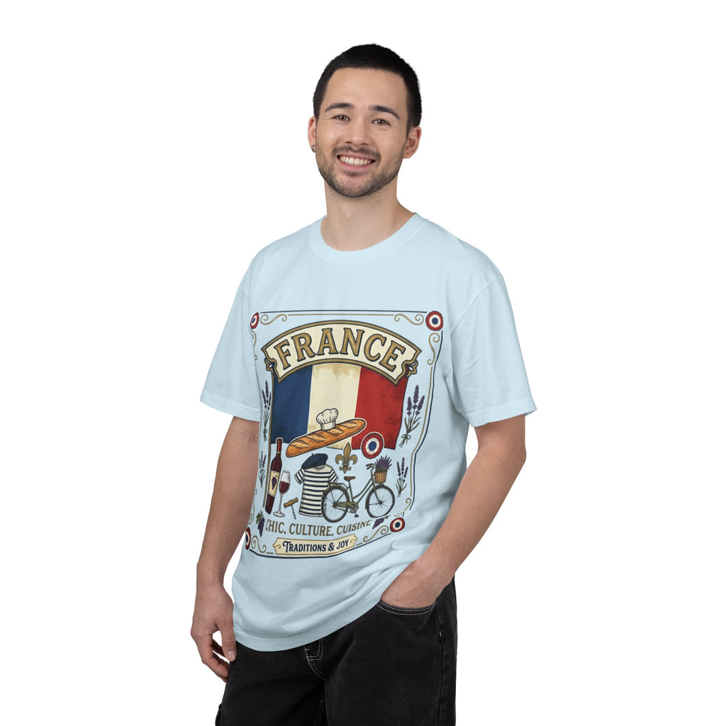 France Vintage Travel T-Shirt — Chic Culture Cuisine Design