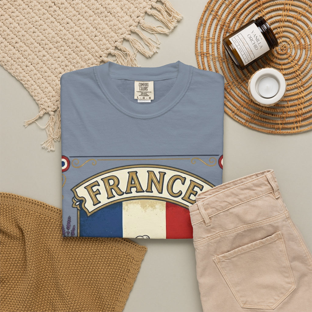 France Vintage Travel T-Shirt — Chic Culture Cuisine Design