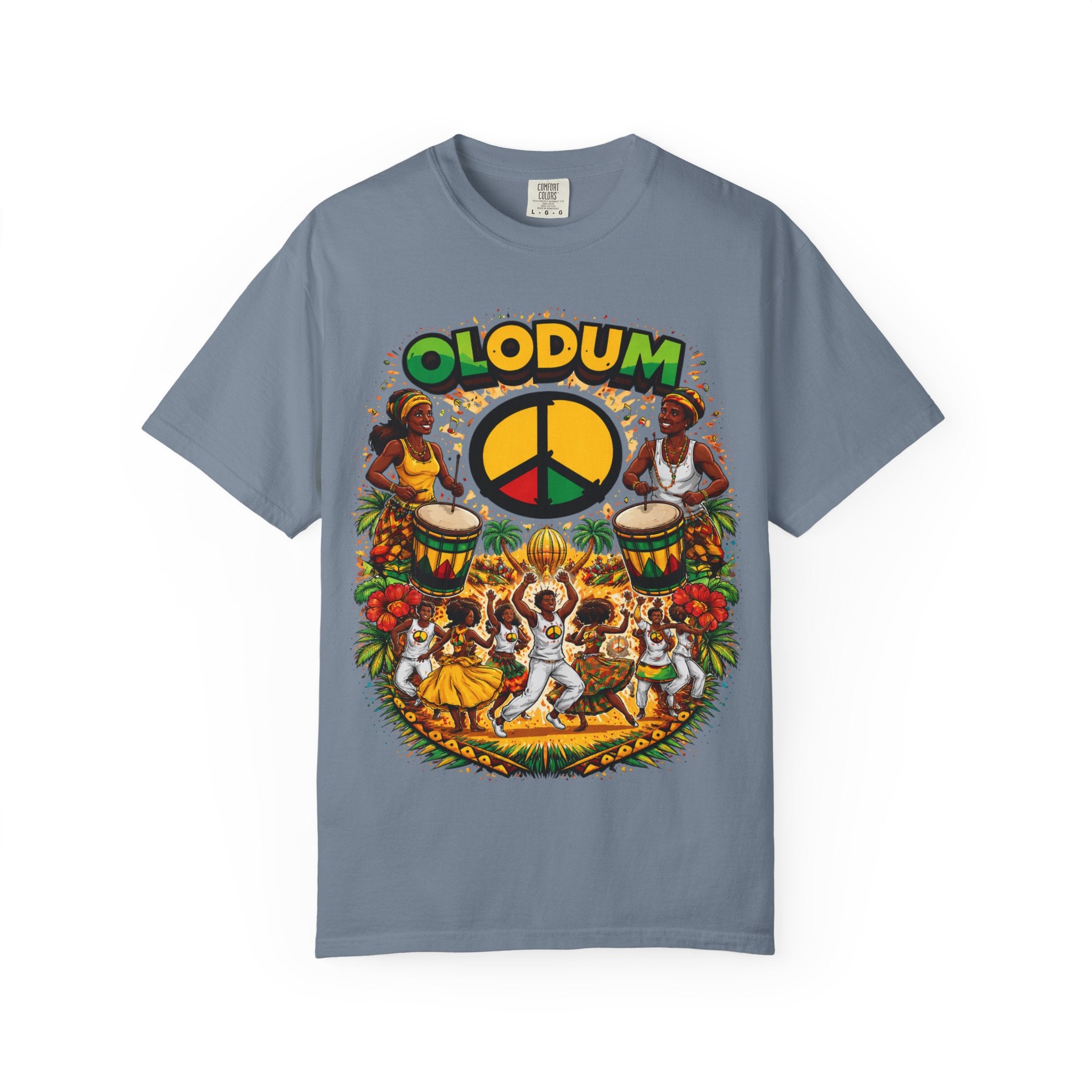 Olodum Peace Drum T-Shirt — Afro-Brazilian Samba Festival Tee