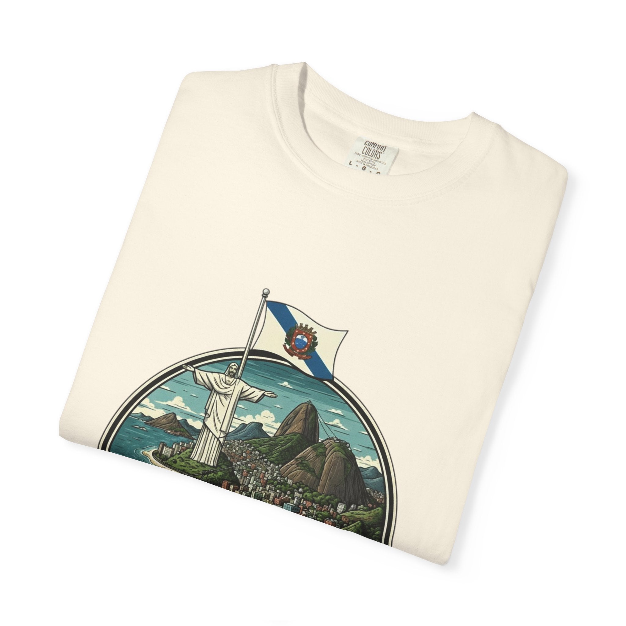 Rio de Janeiro Vintage Travel T-Shirt — Copacabana & Christ the Redeemer Graphic