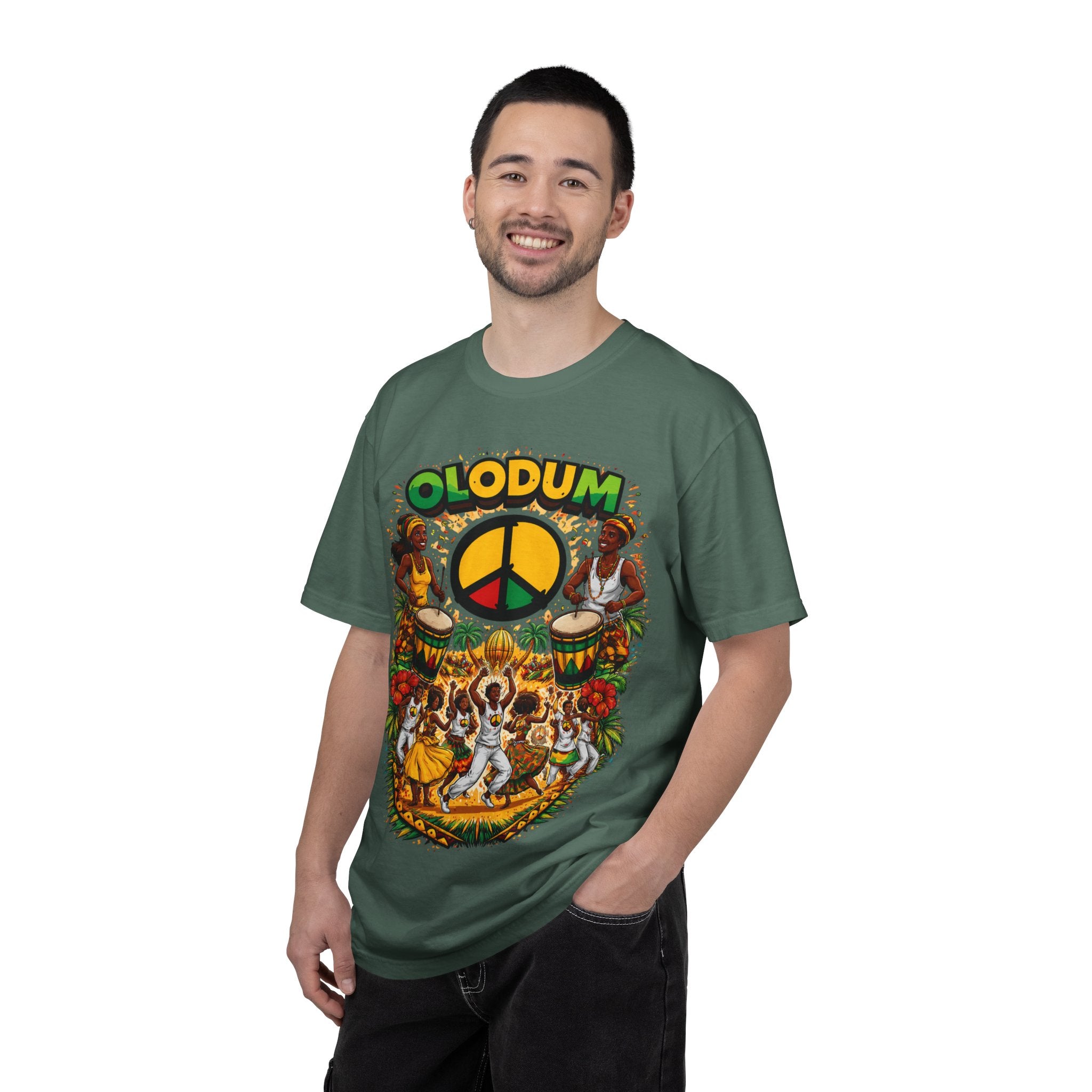 Olodum Peace Drum T-Shirt — Afro-Brazilian Samba Festival Tee