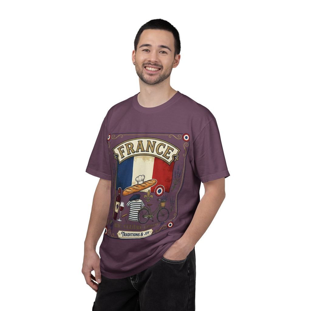 France Vintage Travel T-Shirt — Chic Culture Cuisine Design