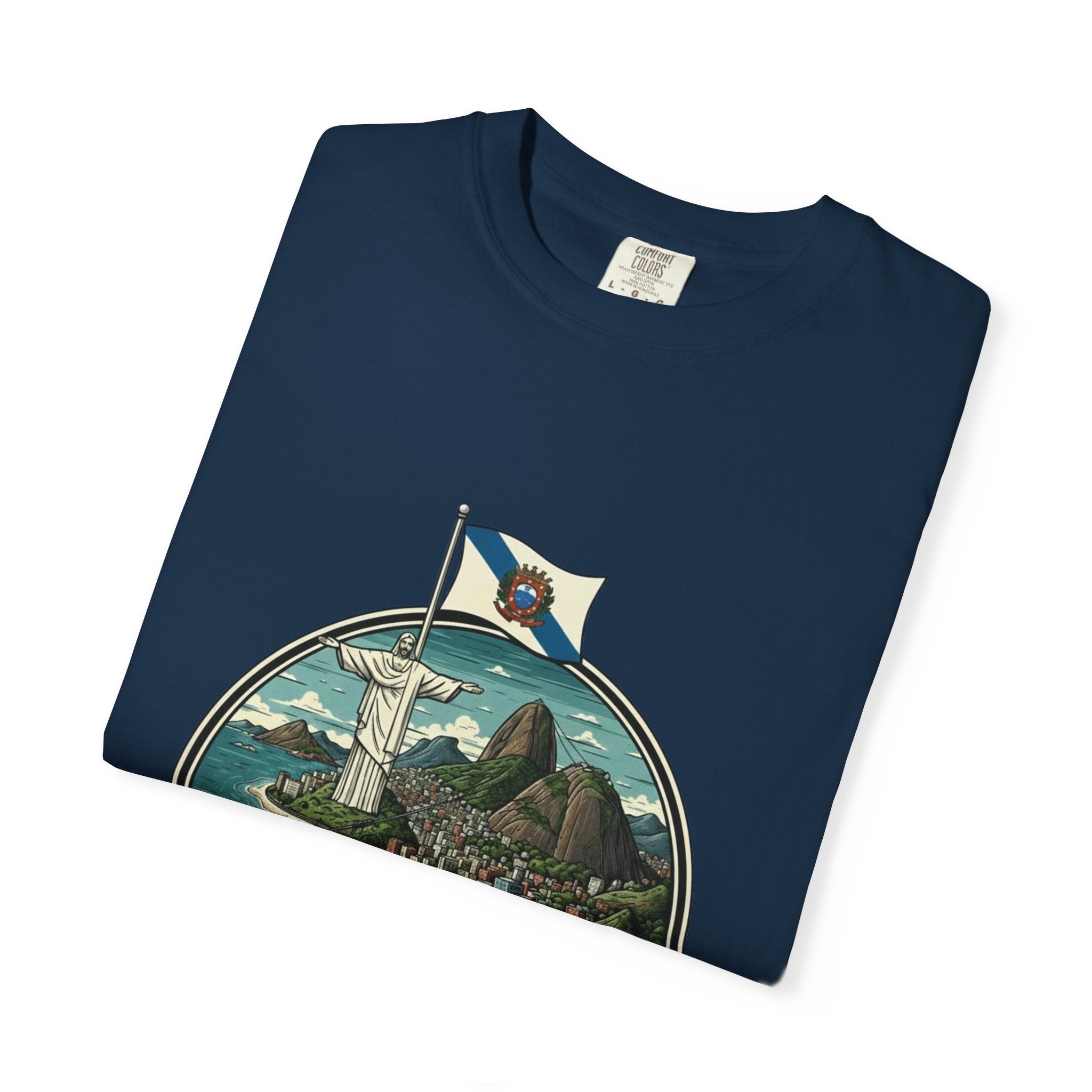 Rio de Janeiro Vintage Travel T-Shirt — Copacabana & Christ the Redeemer Graphic