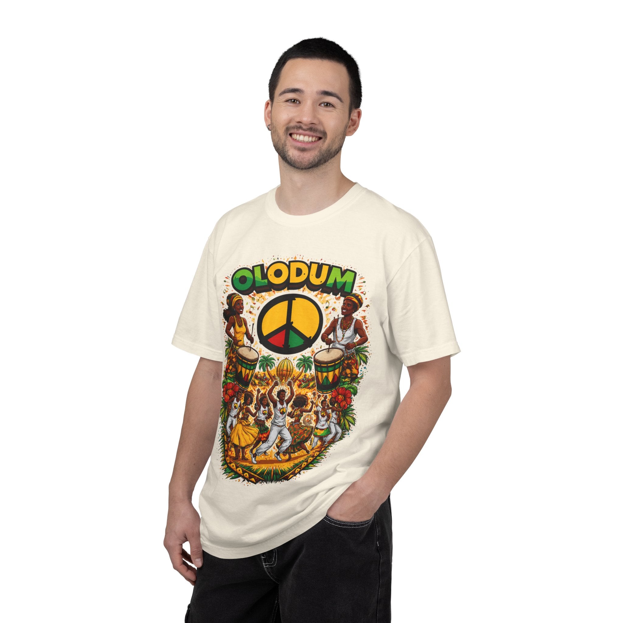 Olodum Peace Drum T-Shirt — Afro-Brazilian Samba Festival Tee