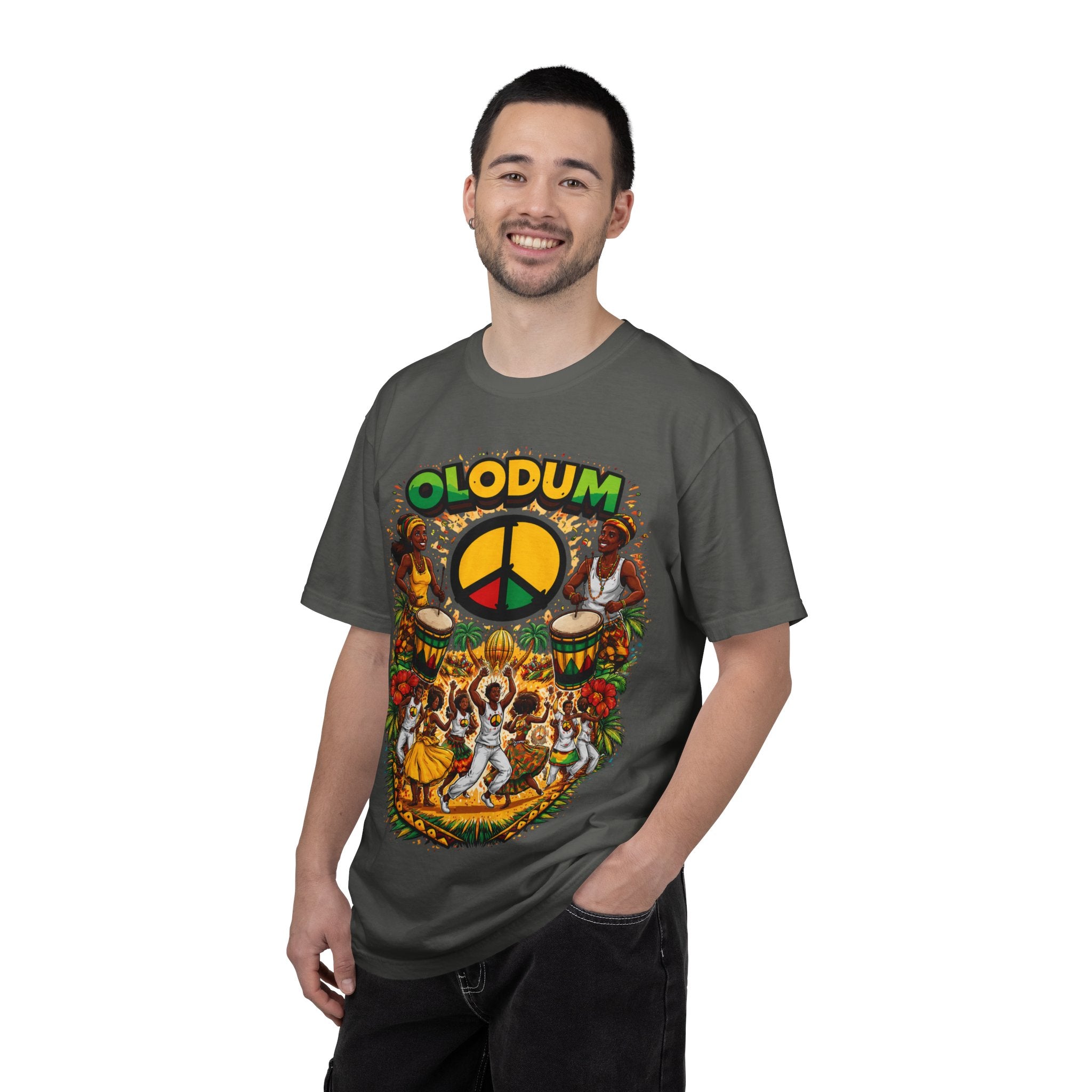 Olodum Peace Drum T-Shirt — Afro-Brazilian Samba Festival Tee
