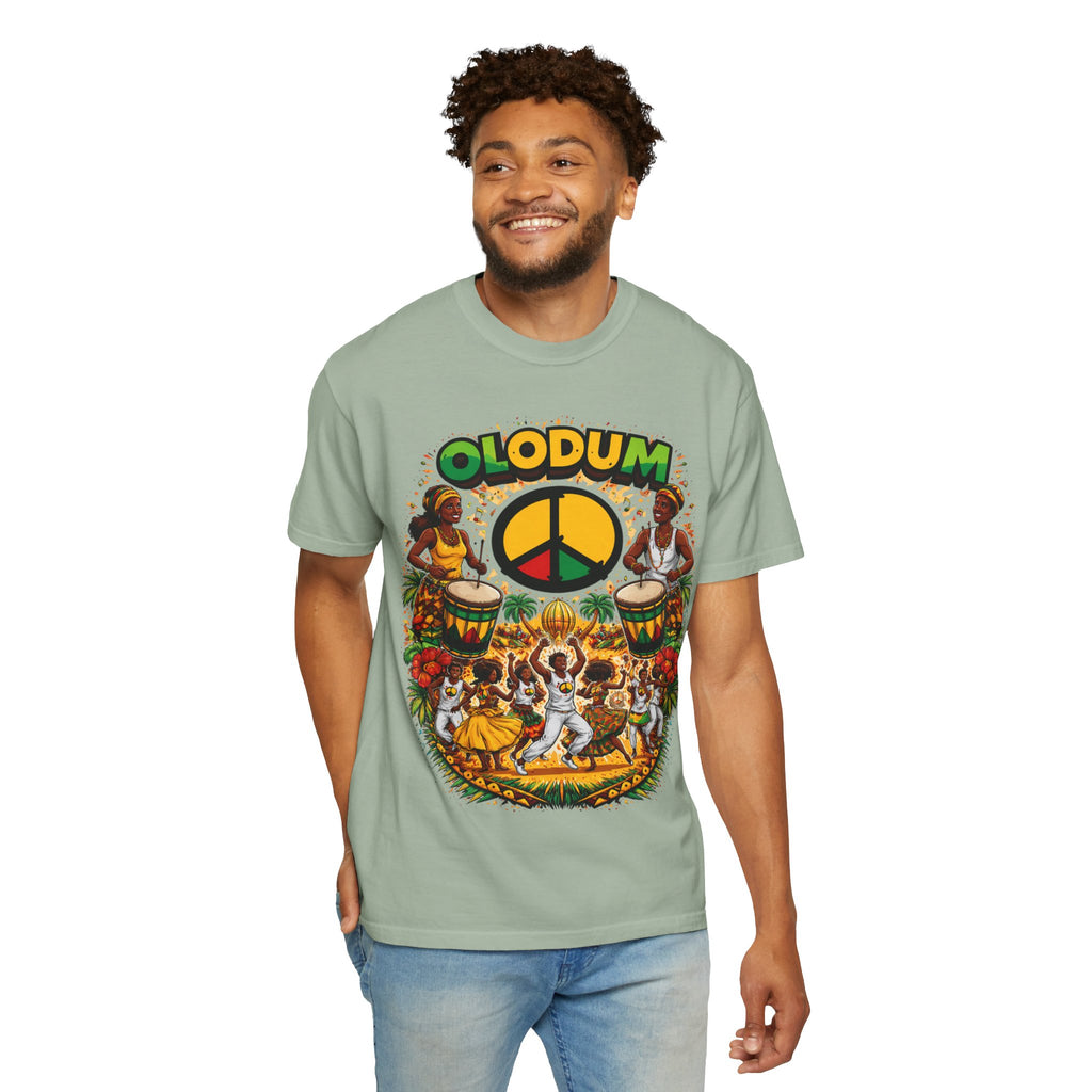 Olodum Peace Drum T-Shirt — Afro-Brazilian Samba Festival Tee