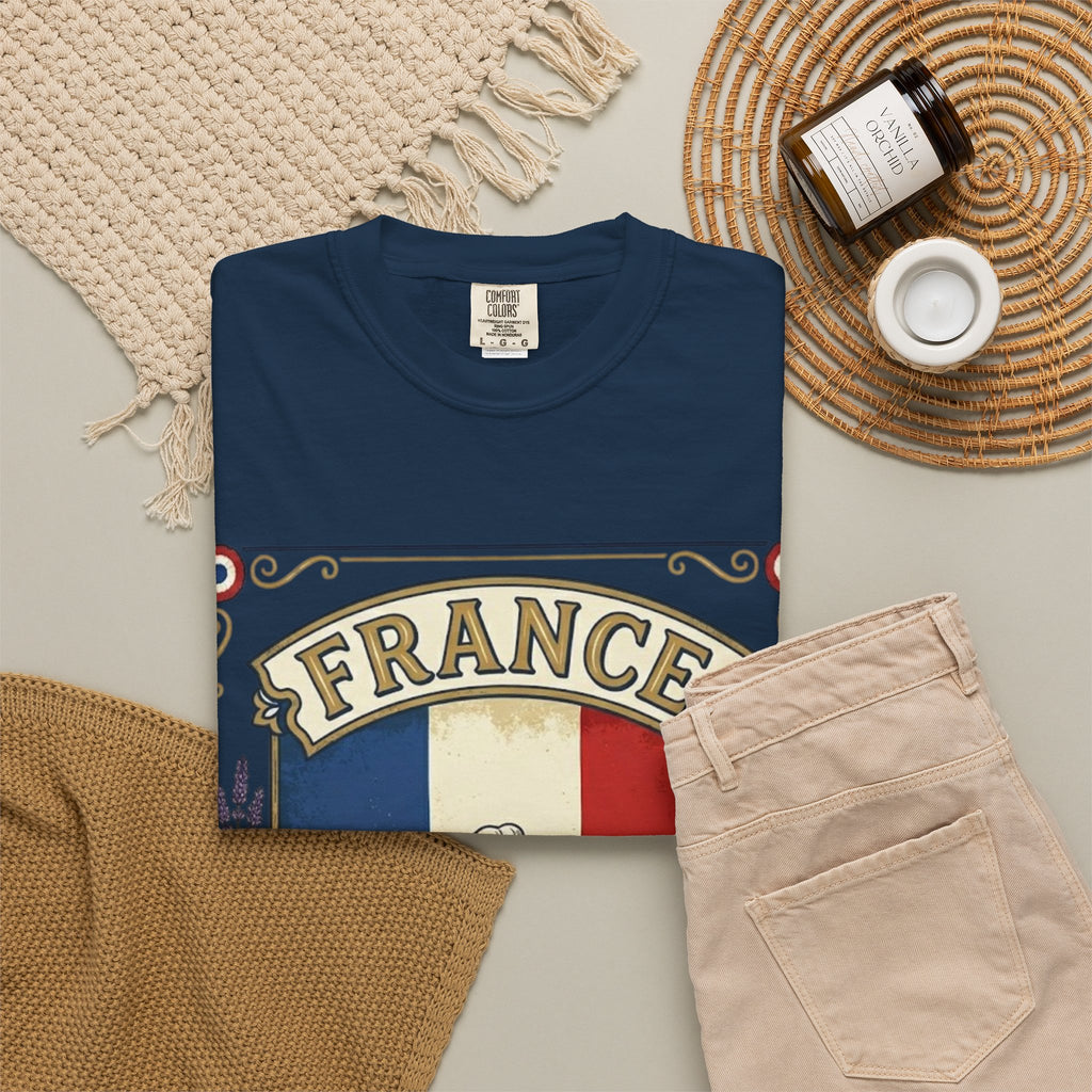 France Vintage Travel T-Shirt — Chic Culture Cuisine Design
