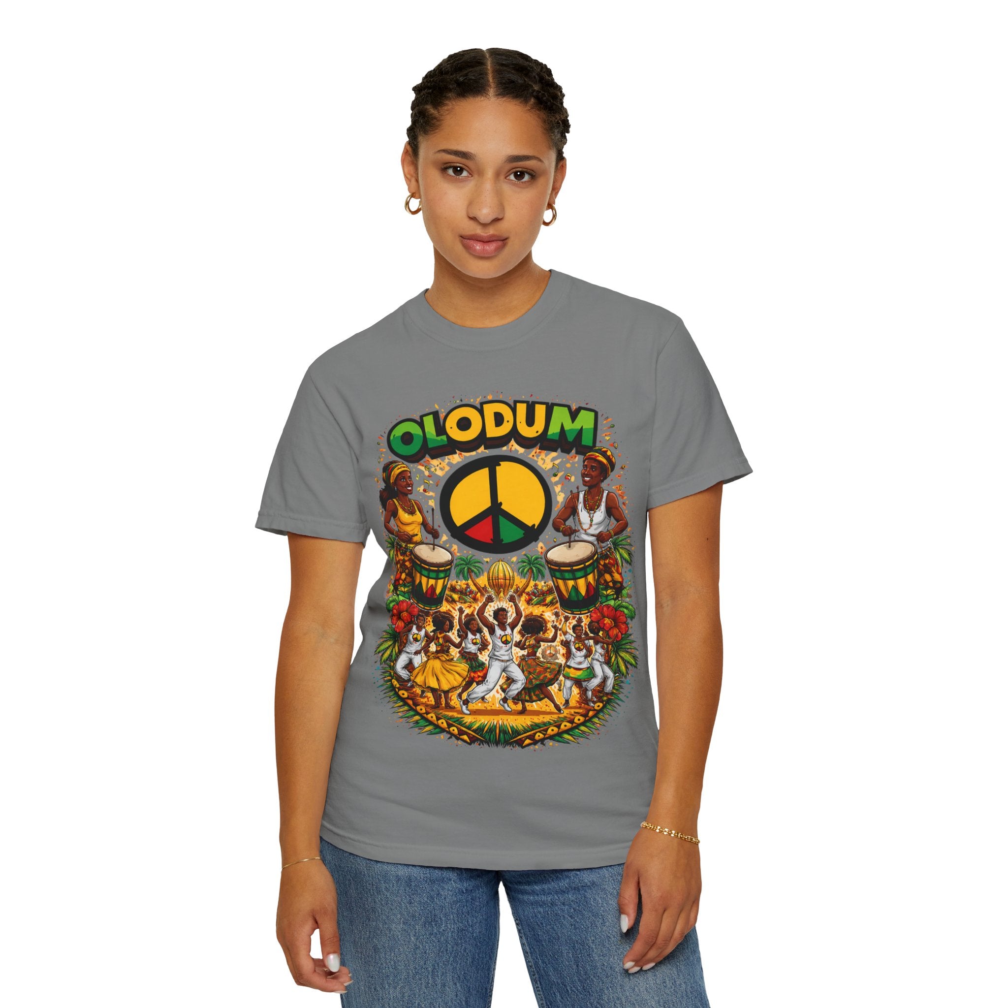 Olodum Peace Drum T-Shirt — Afro-Brazilian Samba Festival Tee