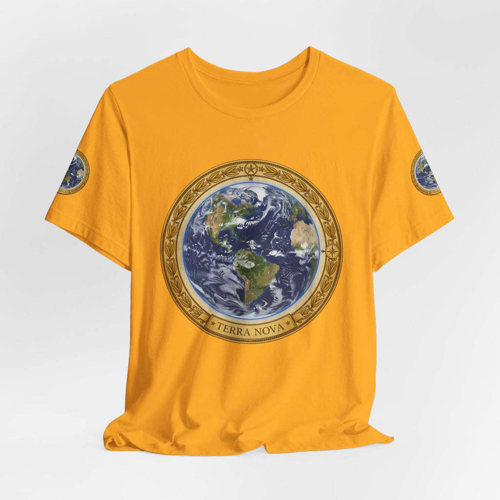 Earth Medallion T‑Shirt – Terra Nova Globe Graphic Tee
