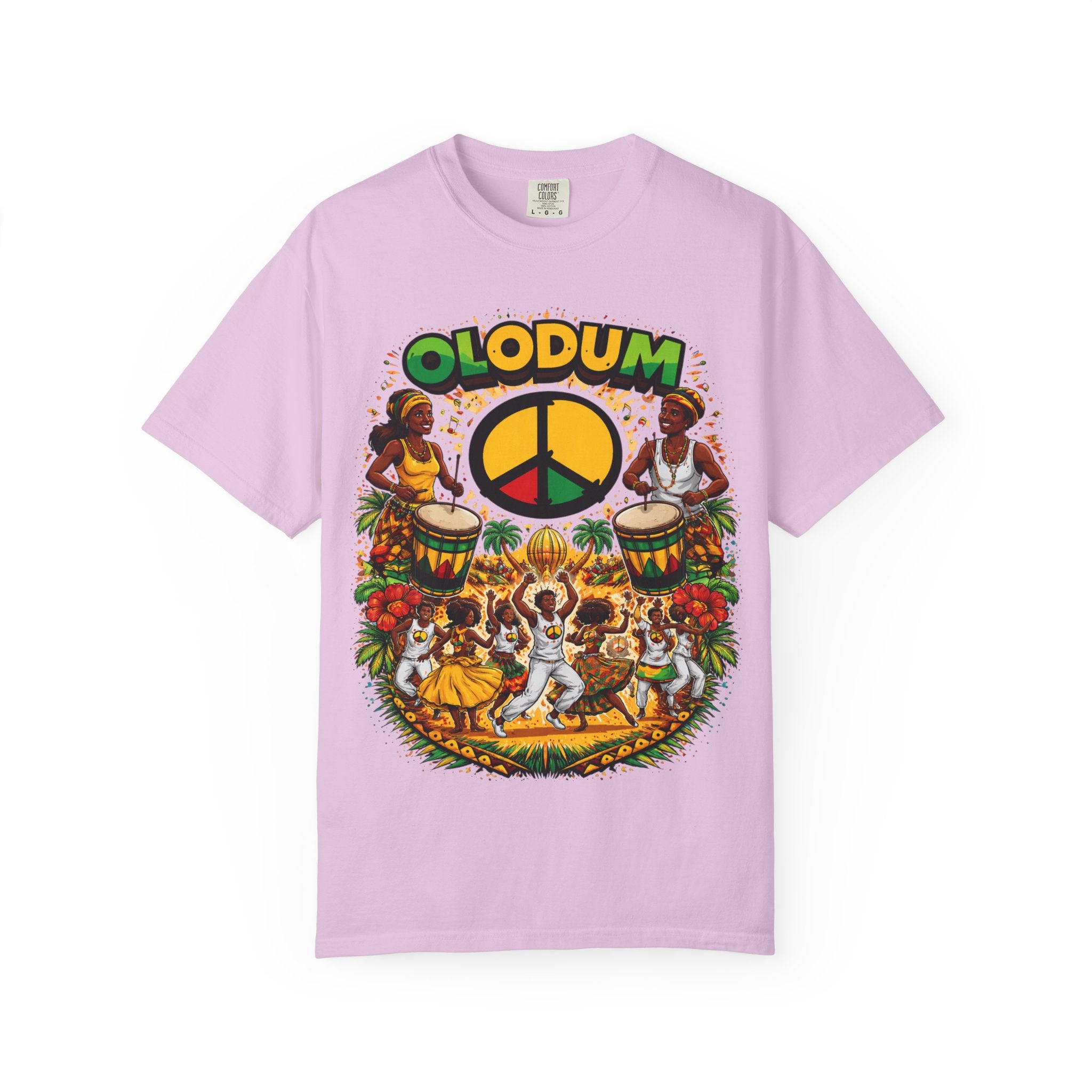 Olodum Peace Drum T-Shirt — Afro-Brazilian Samba Festival Tee