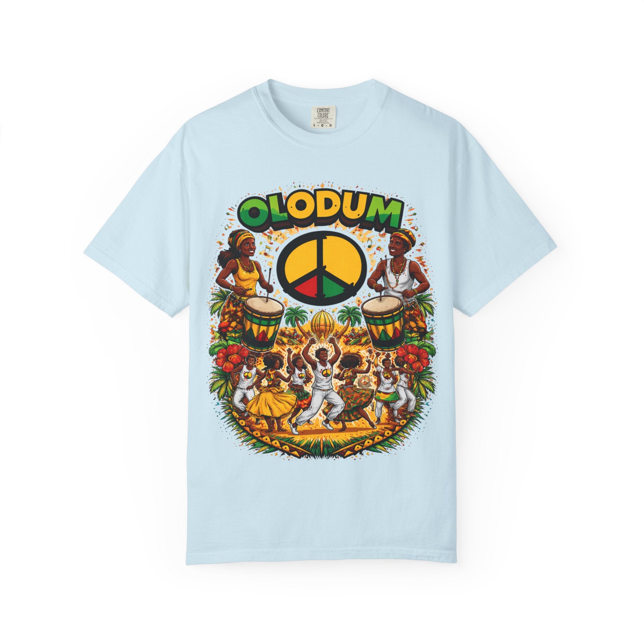 Olodum Peace Drum T-Shirt — Afro-Brazilian Samba Festival Tee