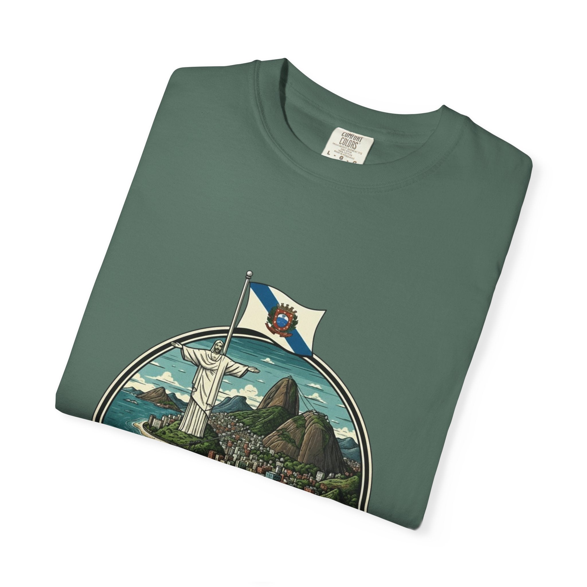 Rio de Janeiro Vintage Travel T-Shirt — Copacabana & Christ the Redeemer Graphic