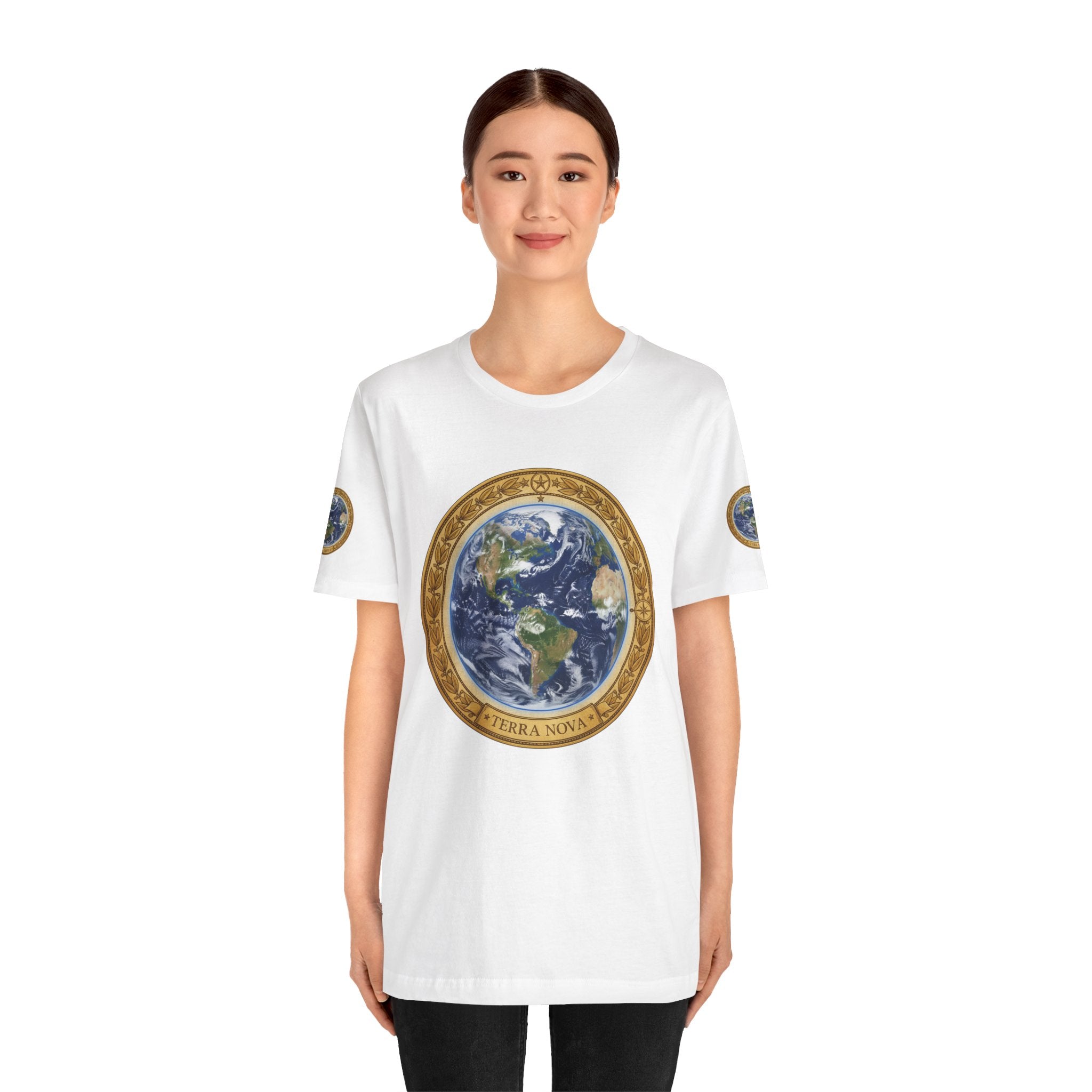 Earth Medallion T‑Shirt – Terra Nova Globe Graphic Tee