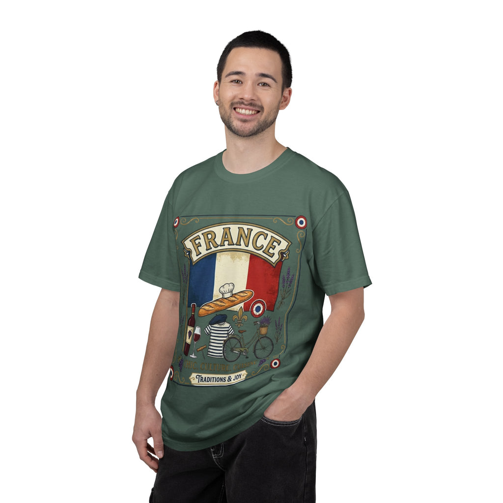 France Vintage Travel T-Shirt — Chic Culture Cuisine Design
