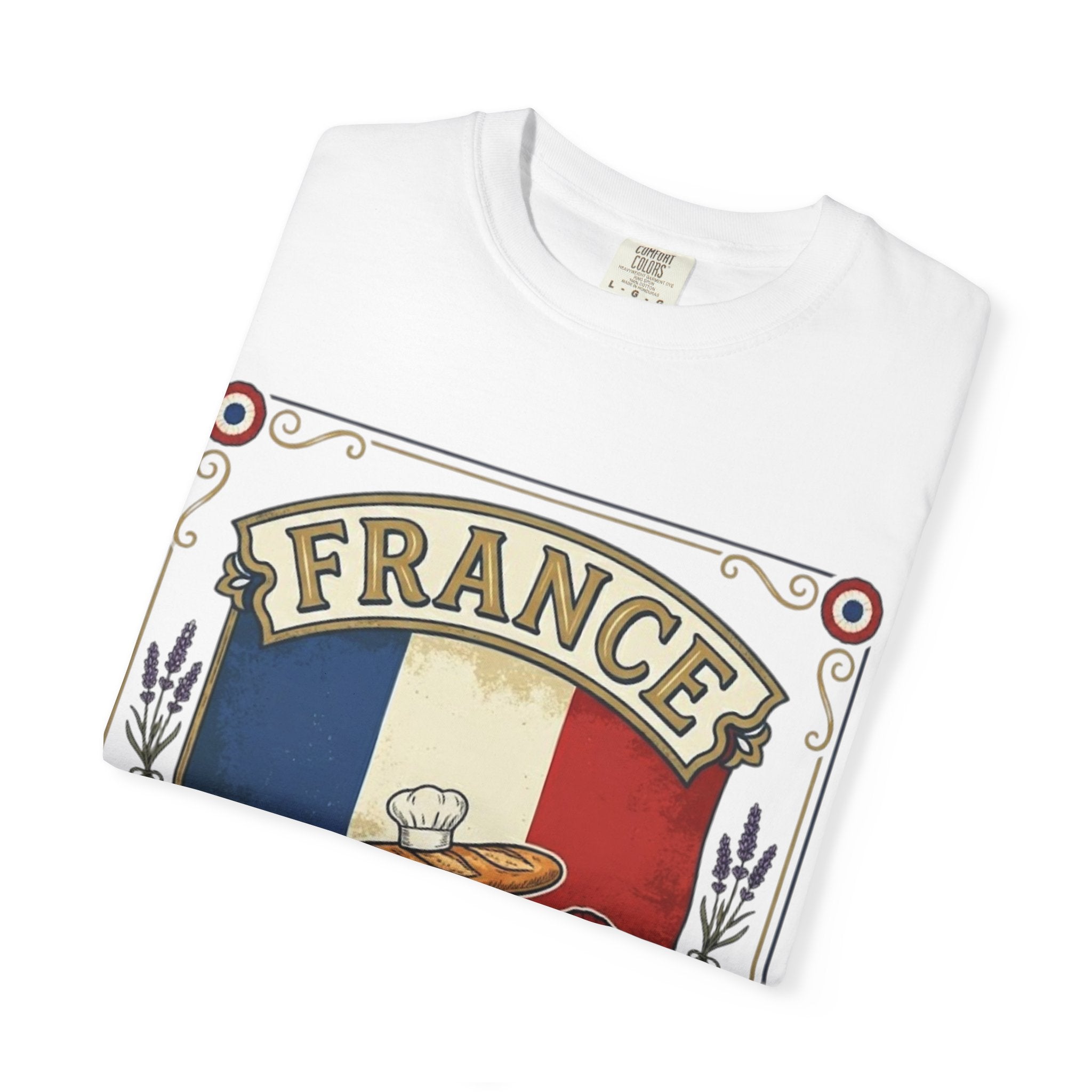 France Vintage Travel T-Shirt — Chic Culture Cuisine Design
