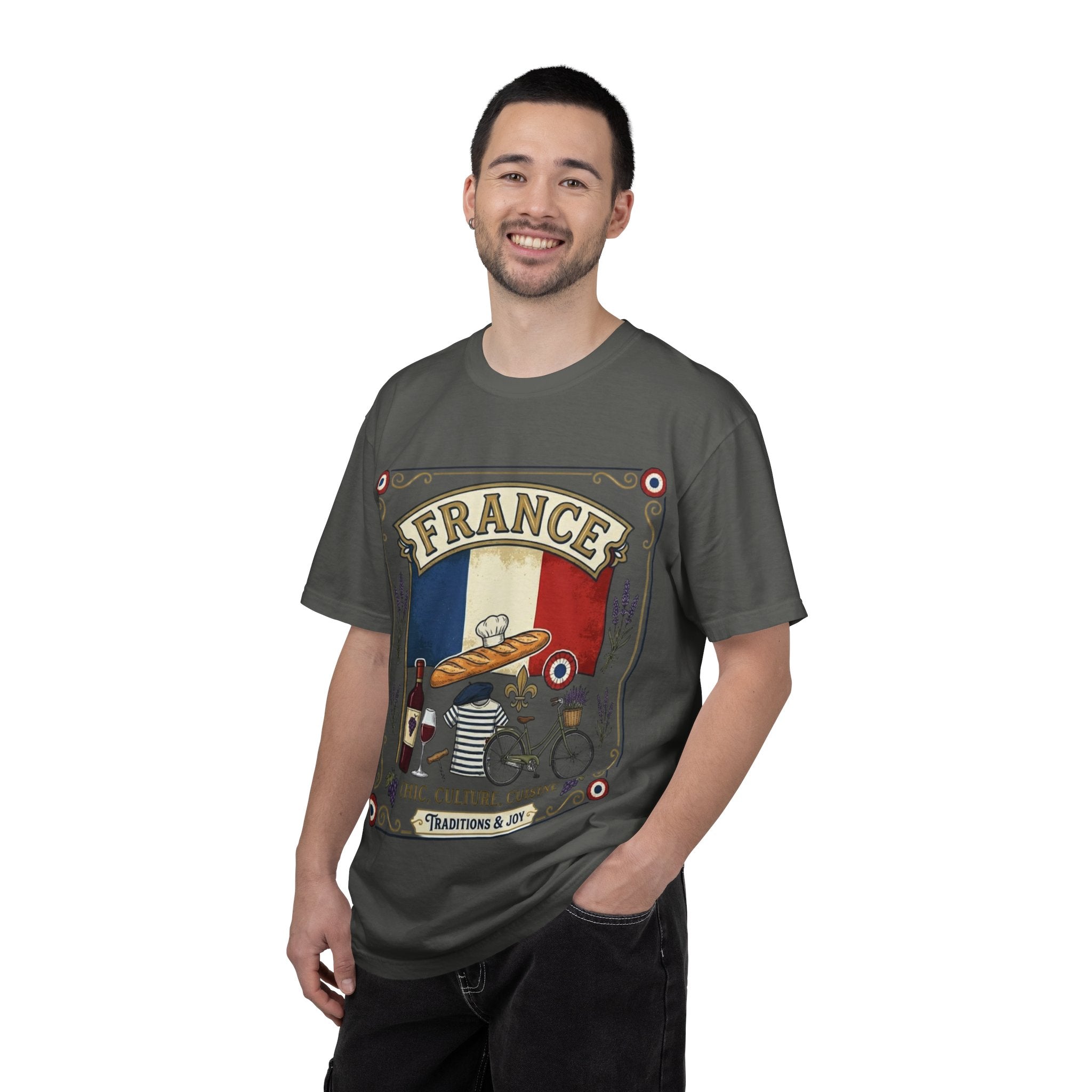France Vintage Travel T-Shirt — Chic Culture Cuisine Design