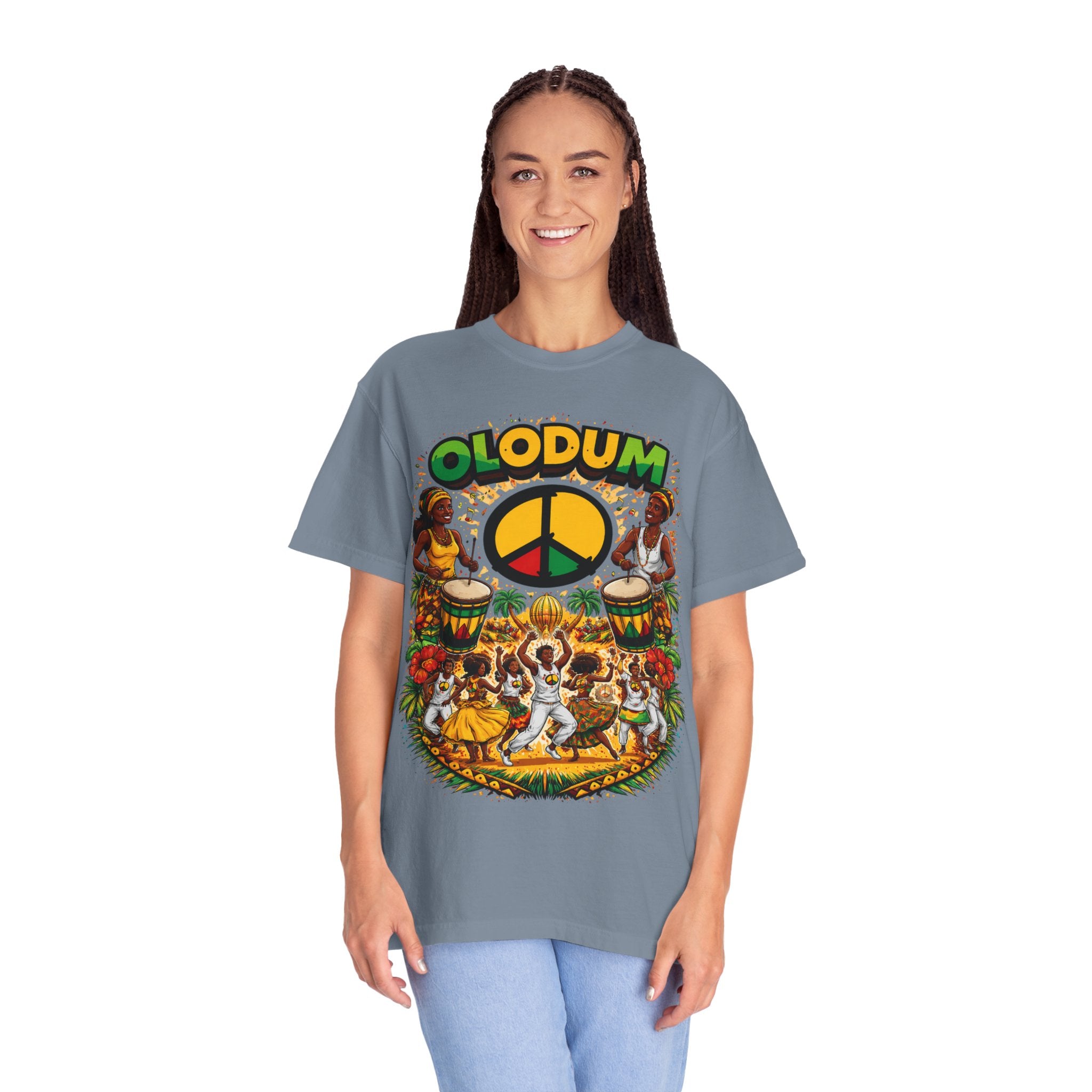 Olodum Peace Drum T-Shirt — Afro-Brazilian Samba Festival Tee