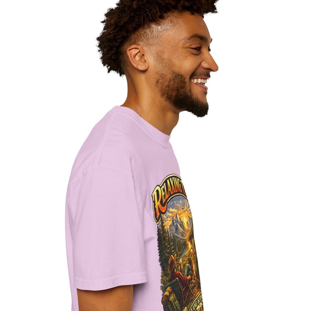 Relaxing Time T-Shirt — "Unplug & Unwind" Camping Graphic Tee