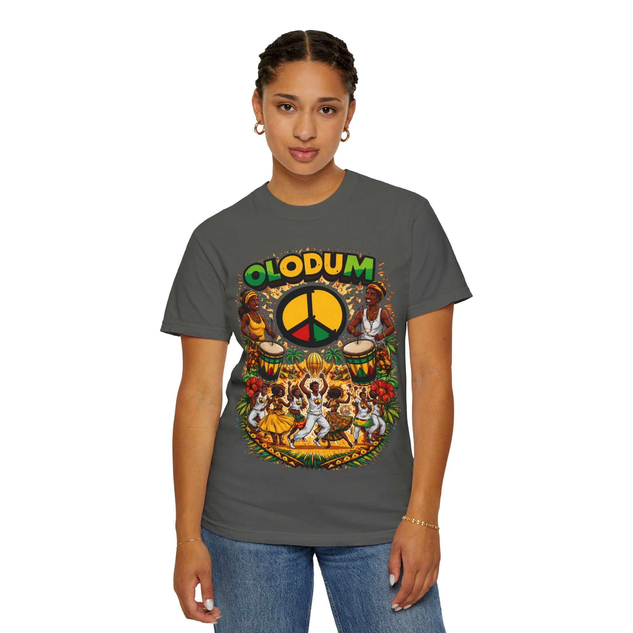 Olodum Peace Drum T-Shirt — Afro-Brazilian Samba Festival Tee