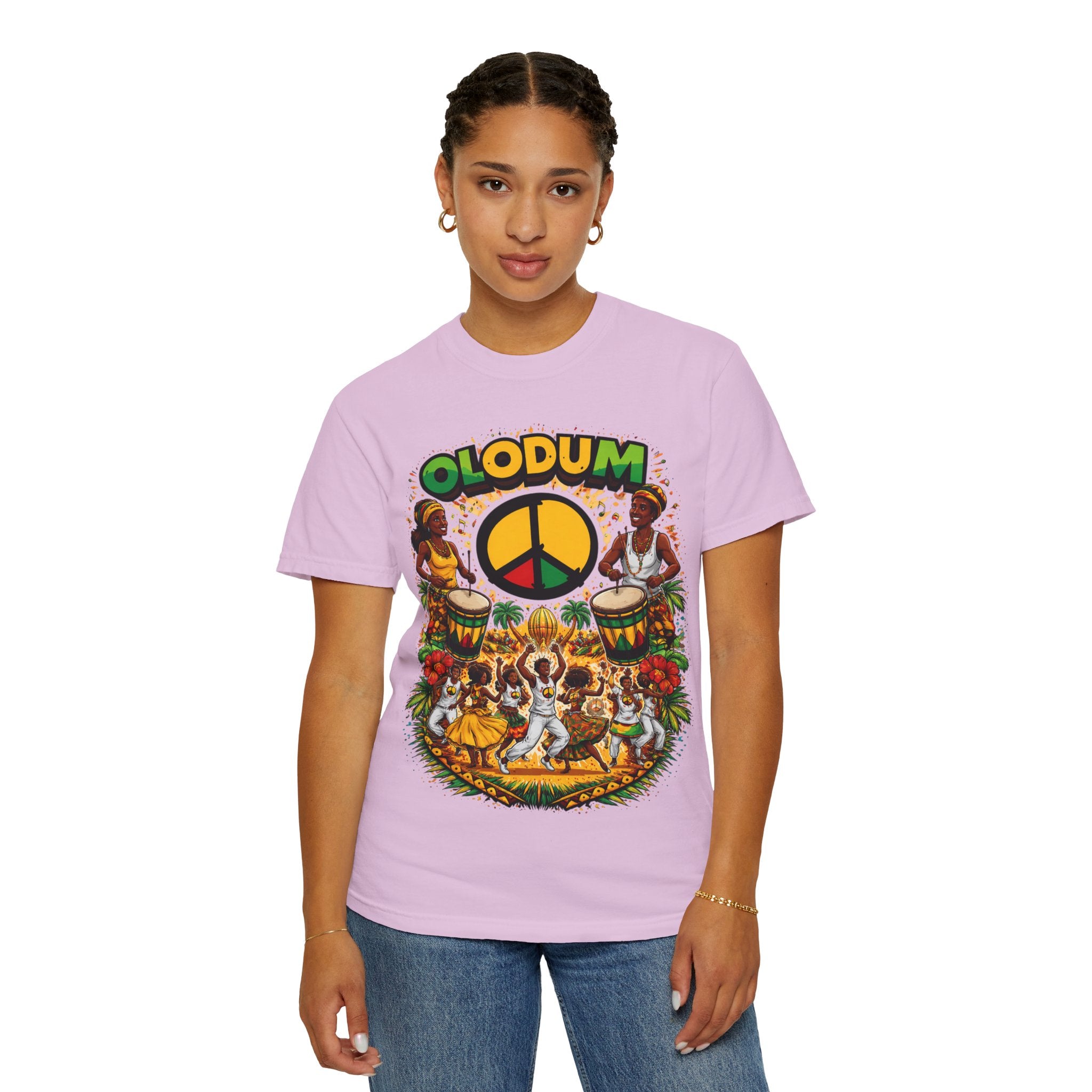 Olodum Peace Drum T-Shirt — Afro-Brazilian Samba Festival Tee