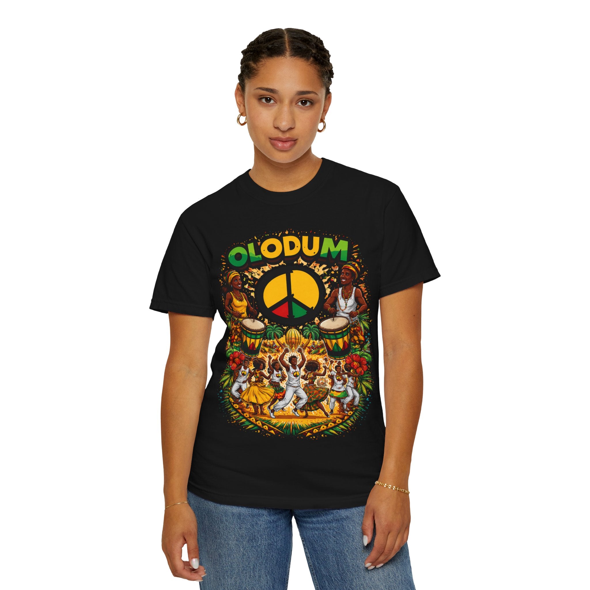 Olodum Peace Drum T-Shirt — Afro-Brazilian Samba Festival Tee