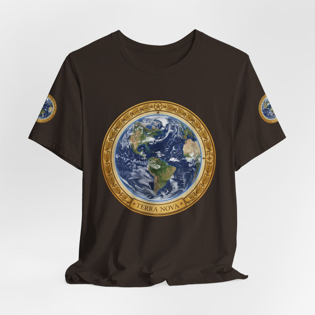 Earth Medallion T‑Shirt – Terra Nova Globe Graphic Tee