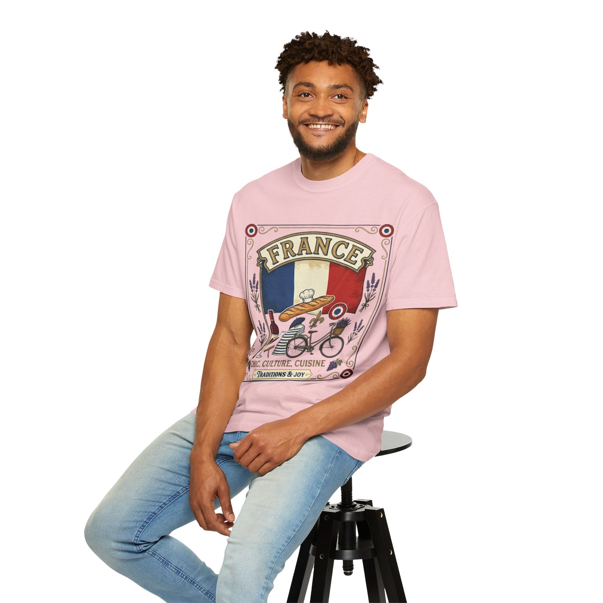 France Vintage Travel T-Shirt — Chic Culture Cuisine Design