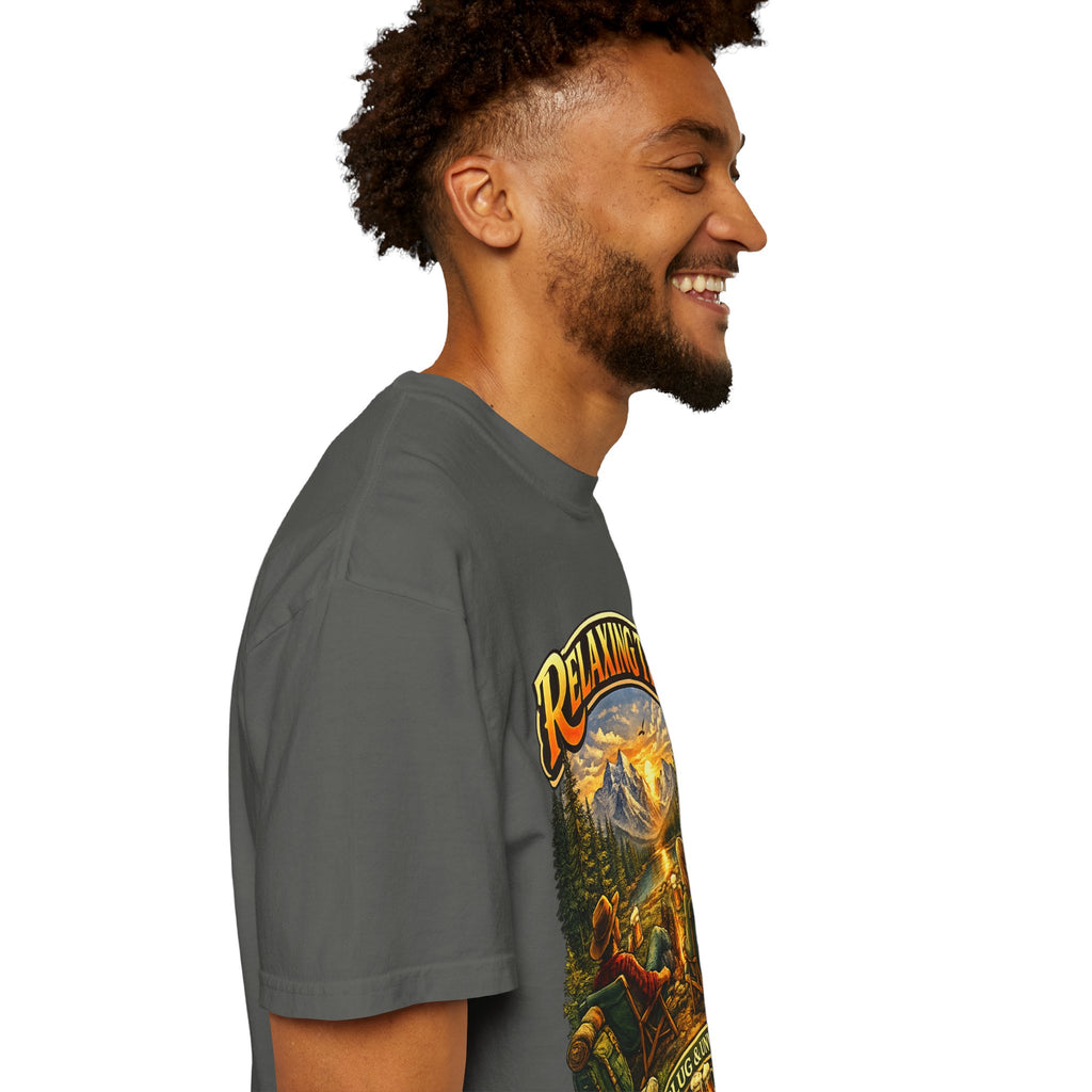 Relaxing Time T-Shirt — "Unplug & Unwind" Camping Graphic Tee