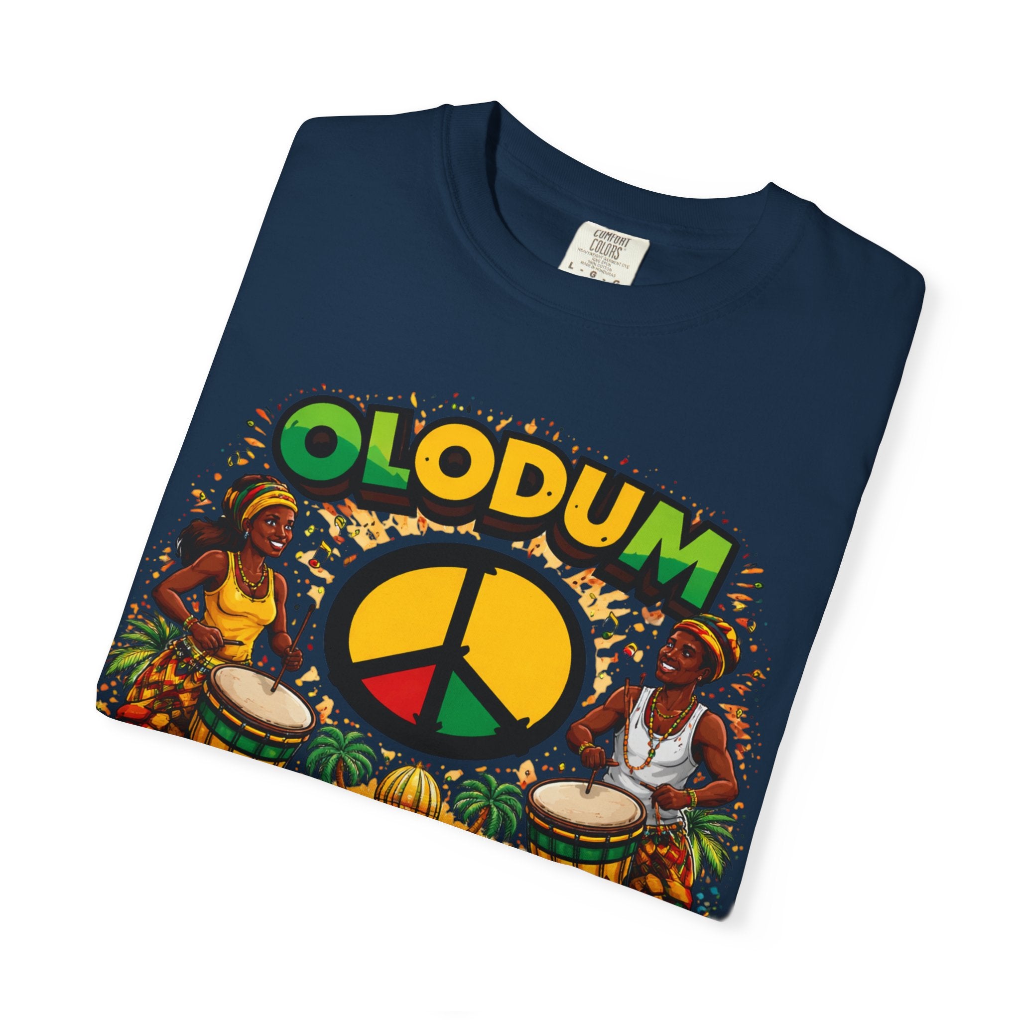 Olodum Peace Drum T-Shirt — Afro-Brazilian Samba Festival Tee