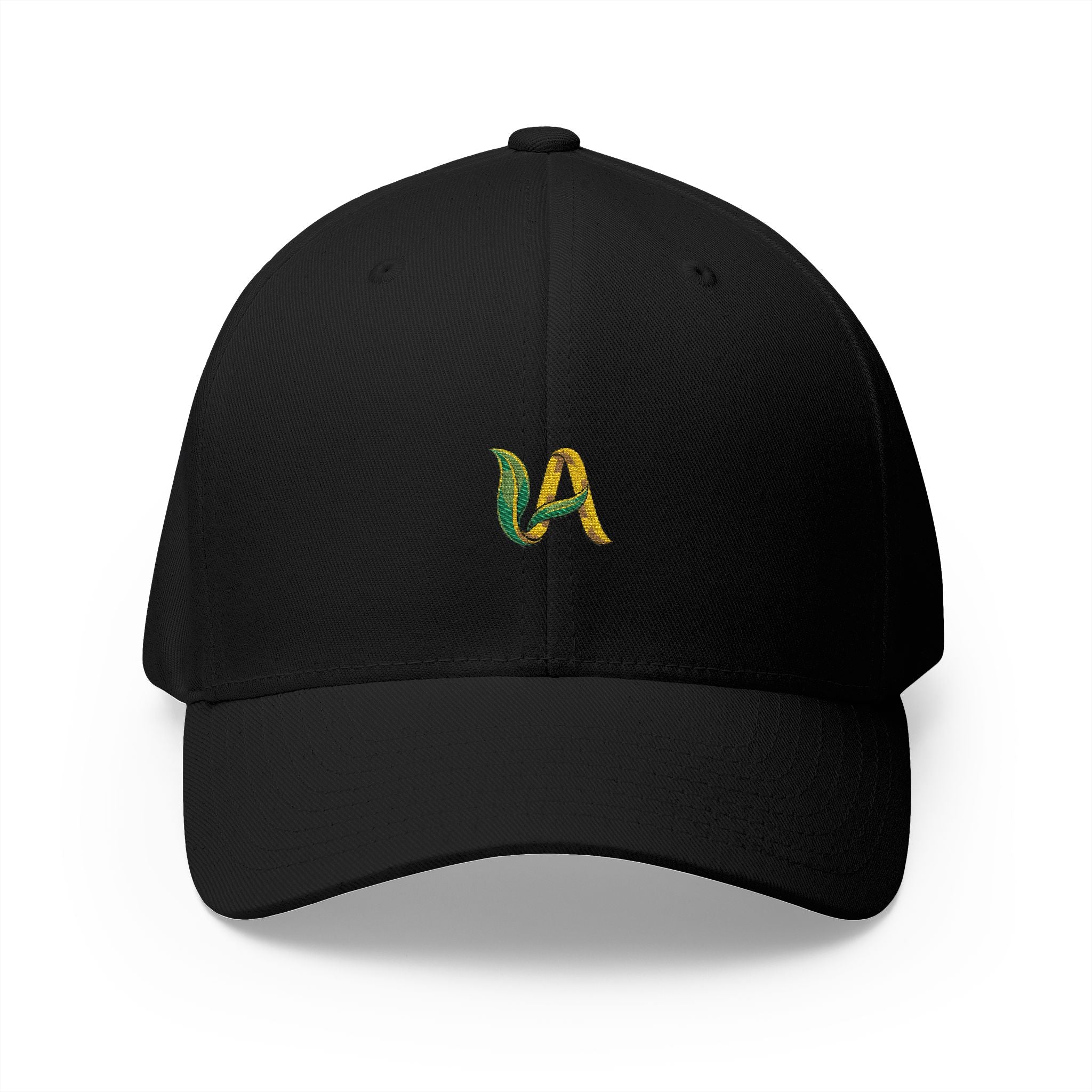 Embroidered 'UA UnikÂme Favicon ' Wave Logo Cap — White Structured Closed-Back Hat