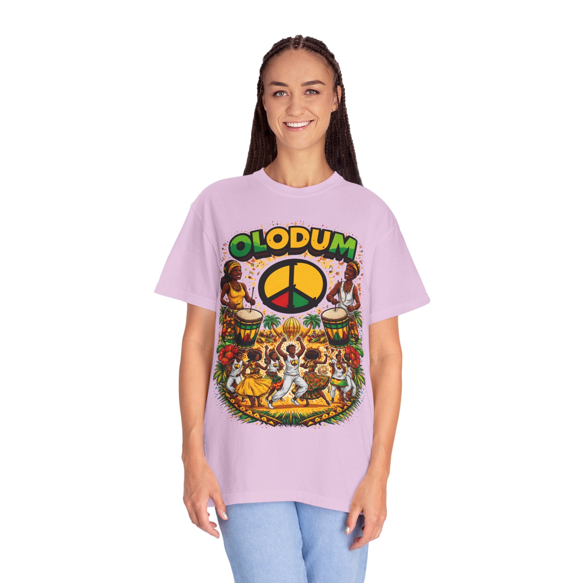 Olodum Peace Drum T-Shirt — Afro-Brazilian Samba Festival Tee