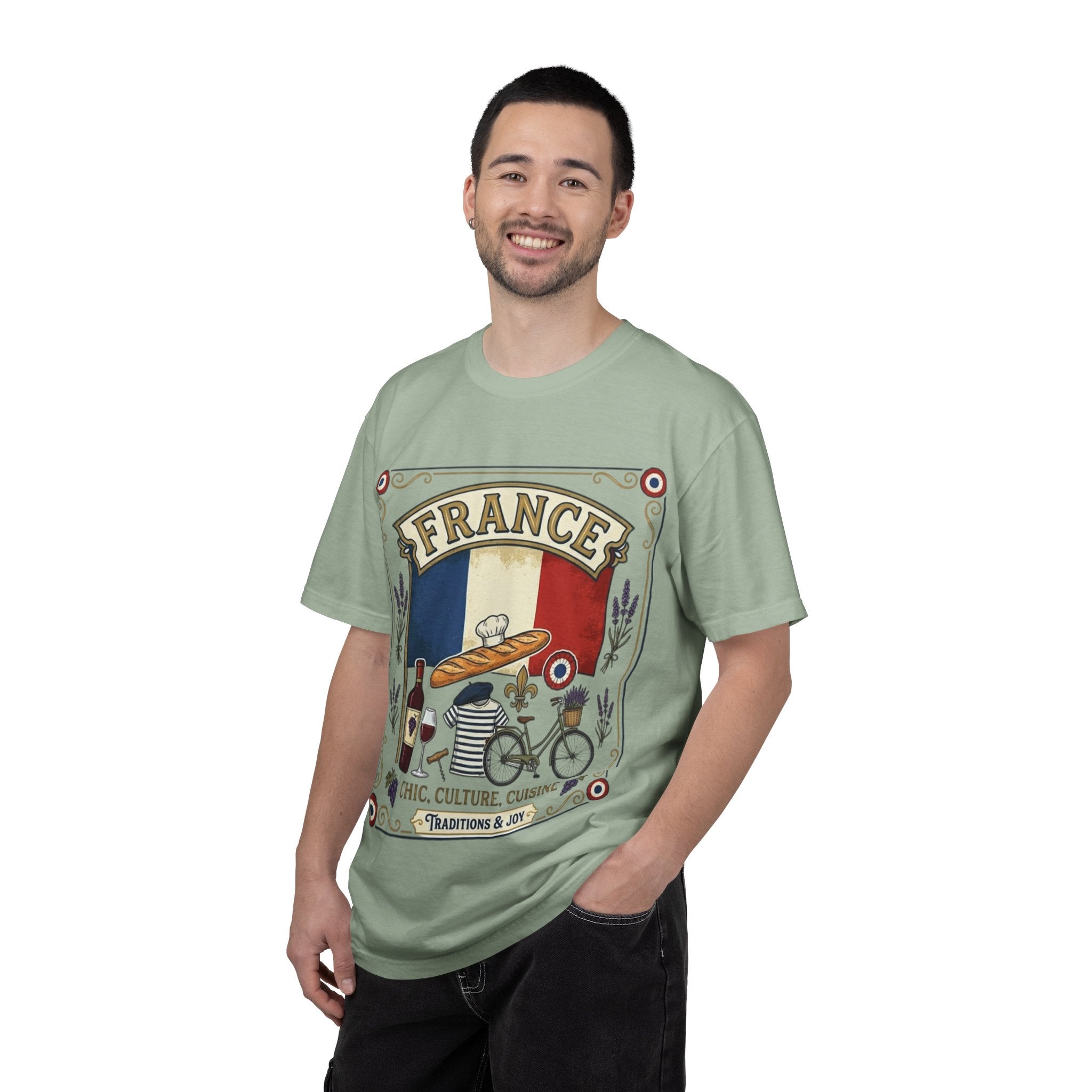 France Vintage Travel T-Shirt — Chic Culture Cuisine Design