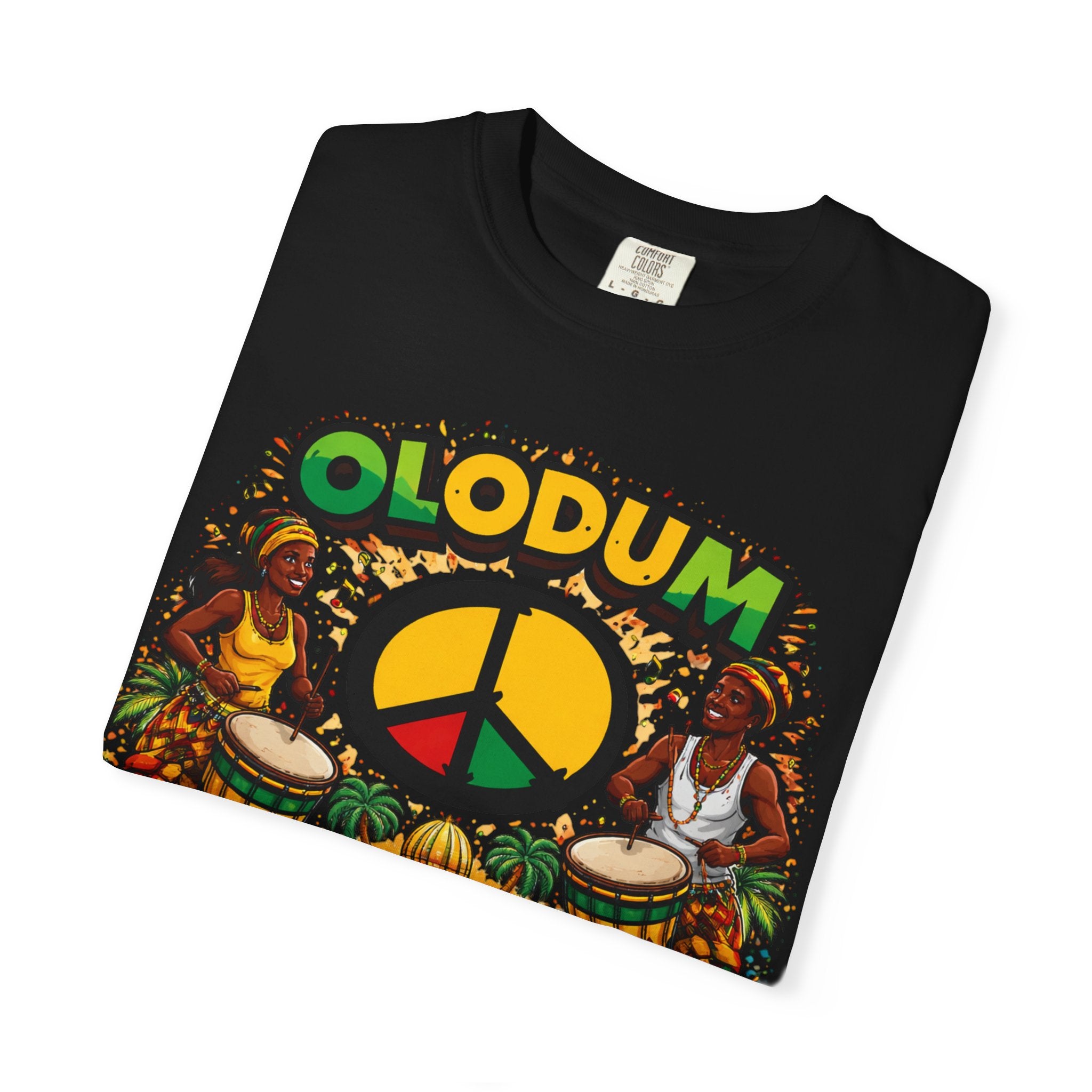 Olodum Peace Drum T-Shirt — Afro-Brazilian Samba Festival Tee