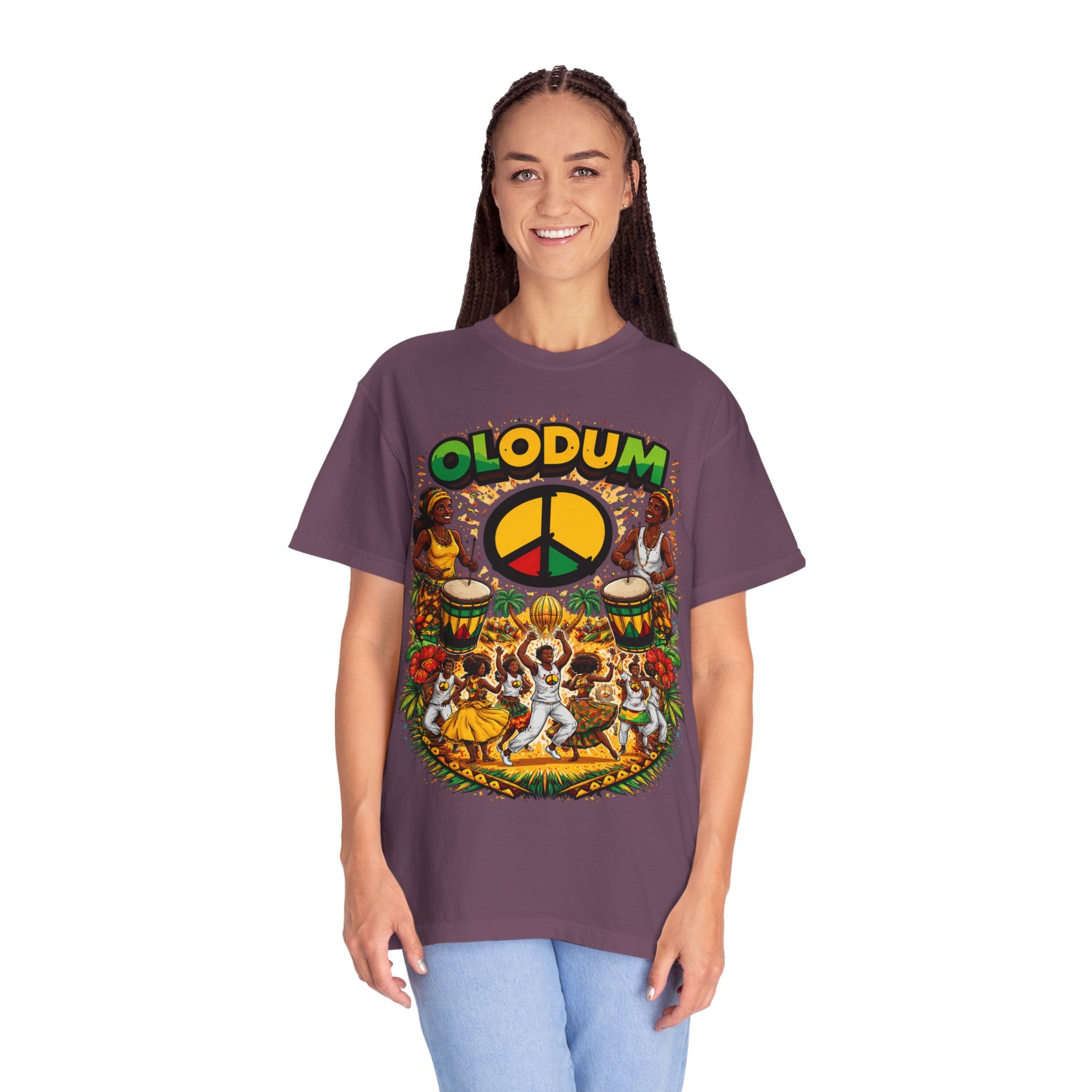 Olodum Peace Drum T-Shirt — Afro-Brazilian Samba Festival Tee