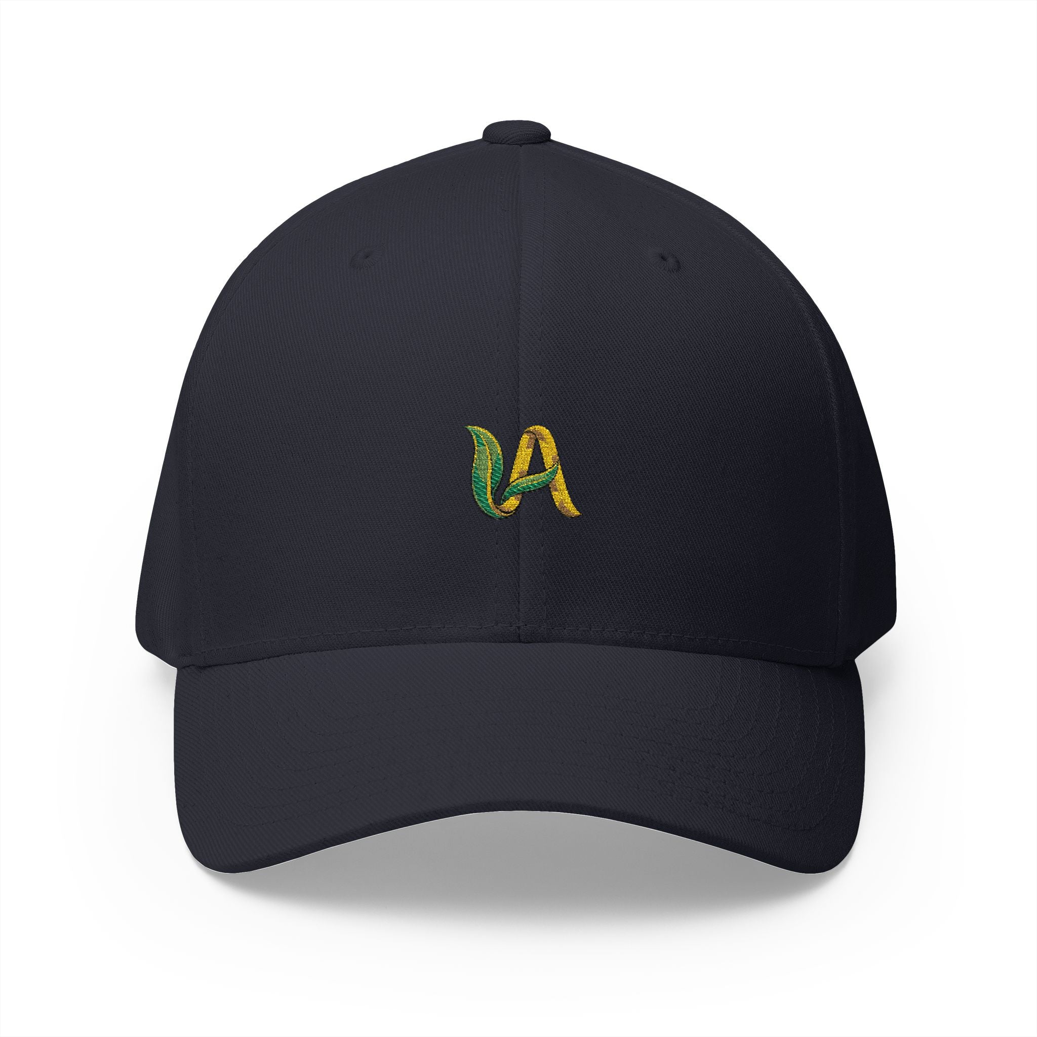 Embroidered 'UA UnikÂme Favicon ' Wave Logo Cap — White Structured Closed-Back Hat