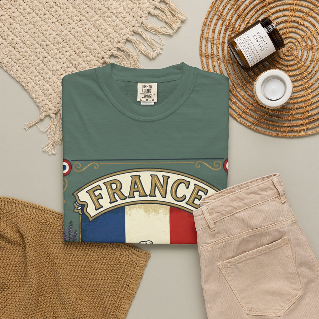 France Vintage Travel T-Shirt — Chic Culture Cuisine Design