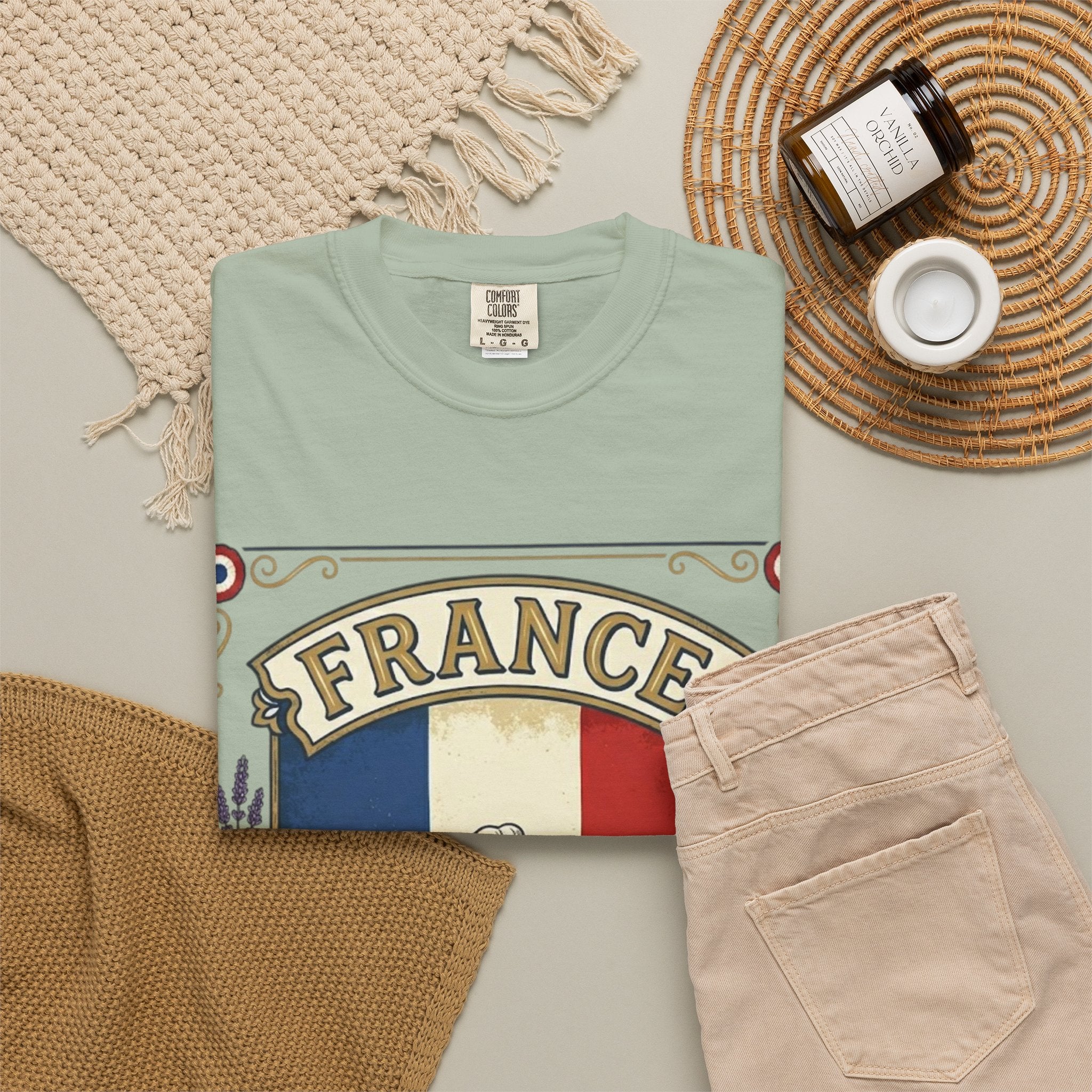 France Vintage Travel T-Shirt — Chic Culture Cuisine Design