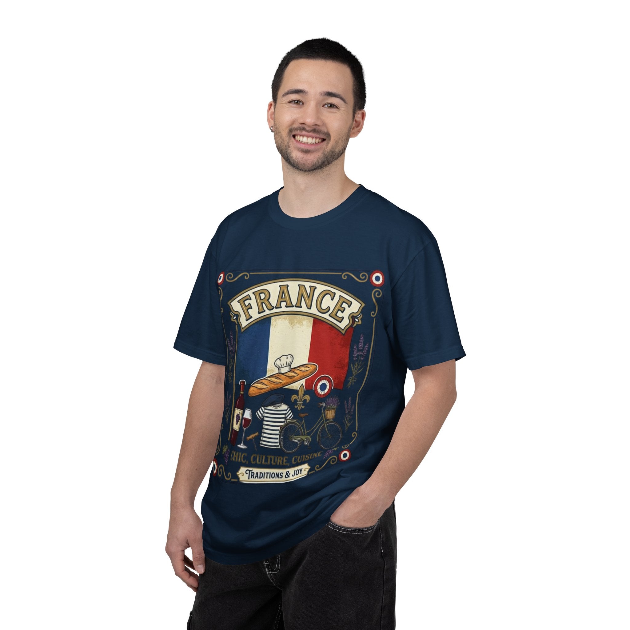 France Vintage Travel T-Shirt — Chic Culture Cuisine Design