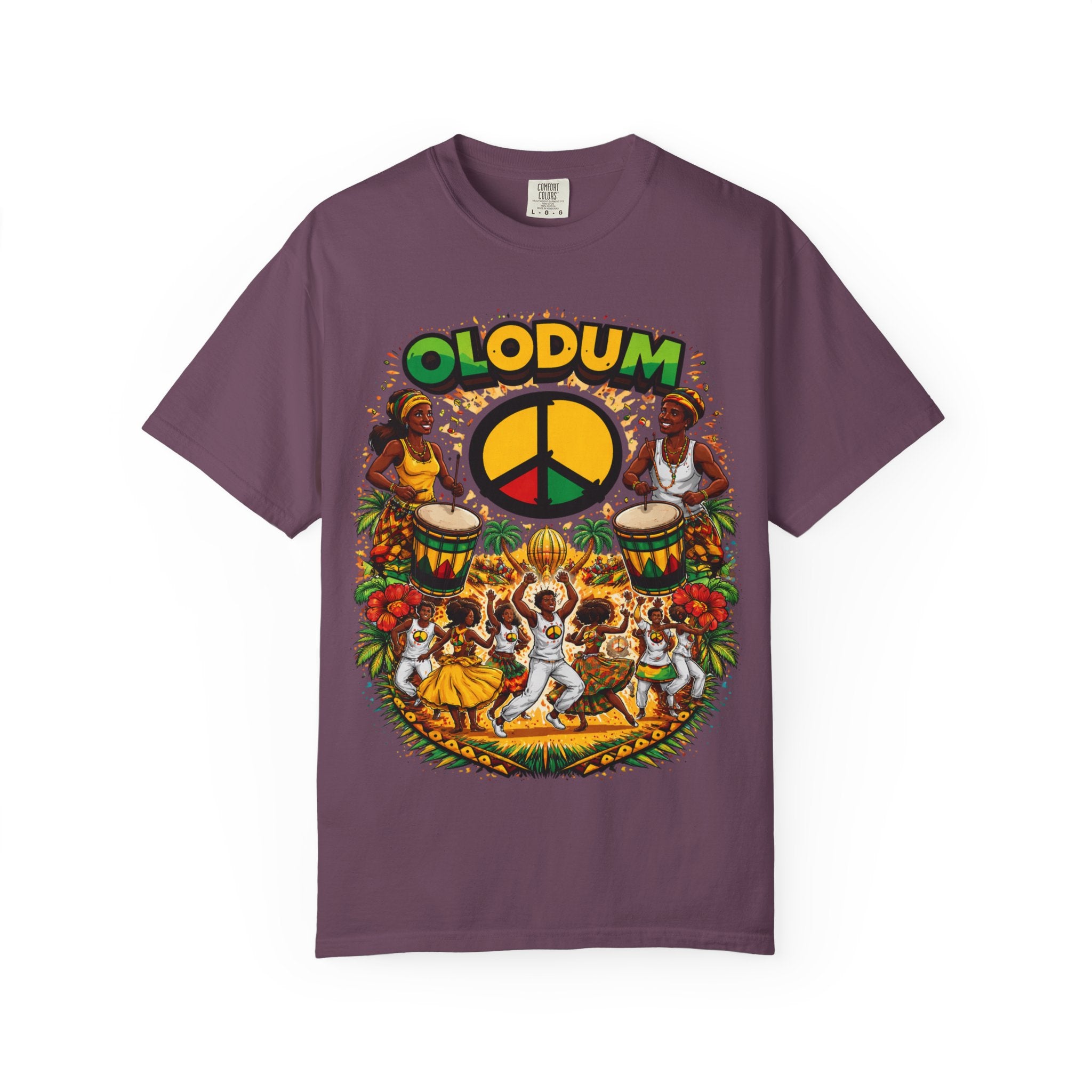 Olodum Peace Drum T-Shirt — Afro-Brazilian Samba Festival Tee